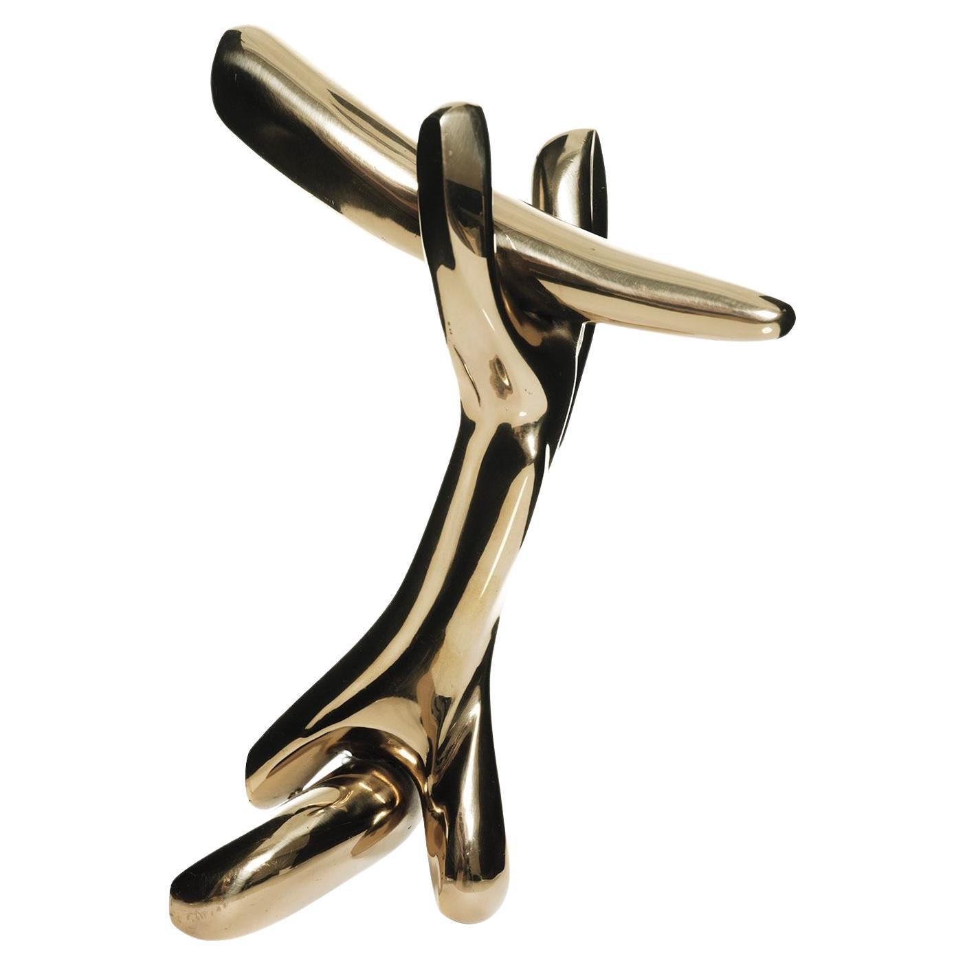 Double Knob Rinocerontico designed by Salvador Dali produced by BD design.

Three polished lacquered cast bronze pieces joined together.

Double (for both sides of the door):
13 x 35 (+thickness door) x h.24 cm
5,1 x 13,8 (+thickness door) x h.9,4