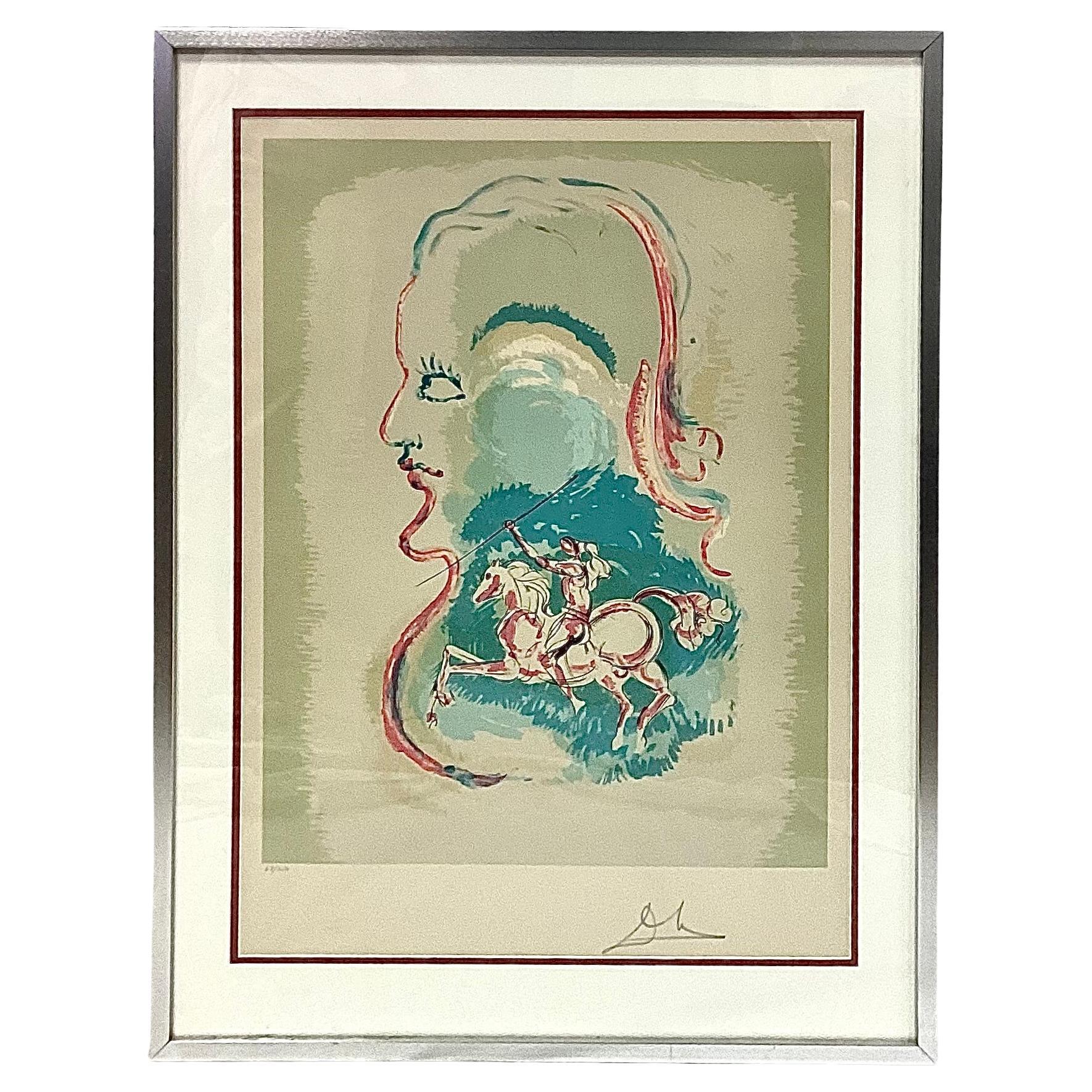 Salvador Dalì "Sogno di un cavaliere" Litografia
