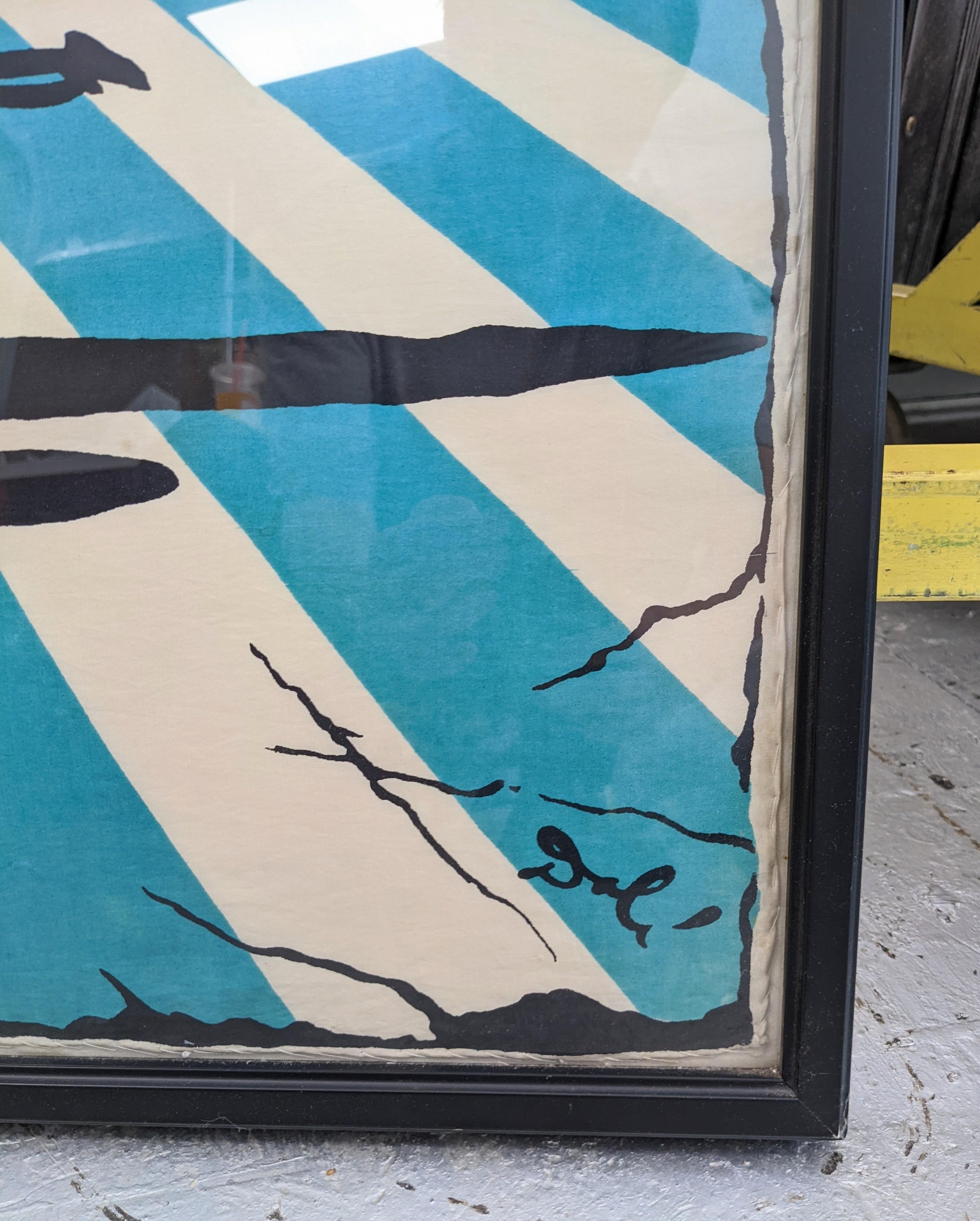 American Salvador Dali Framed Scarf, 1947
