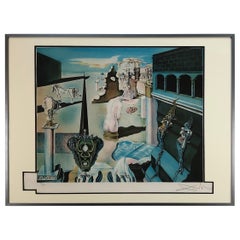 Lithographie signée à la main de Salvador Dali, Homme invisible