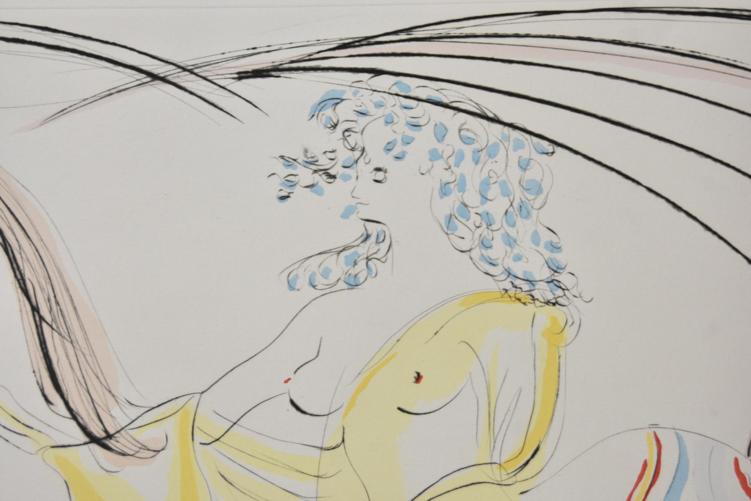 Salvador Dali Horse and Female Rider In Good Condition In Toledo, OH
