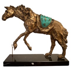 Salvador Dali Pferd, das mit der Zeit getrieben ist