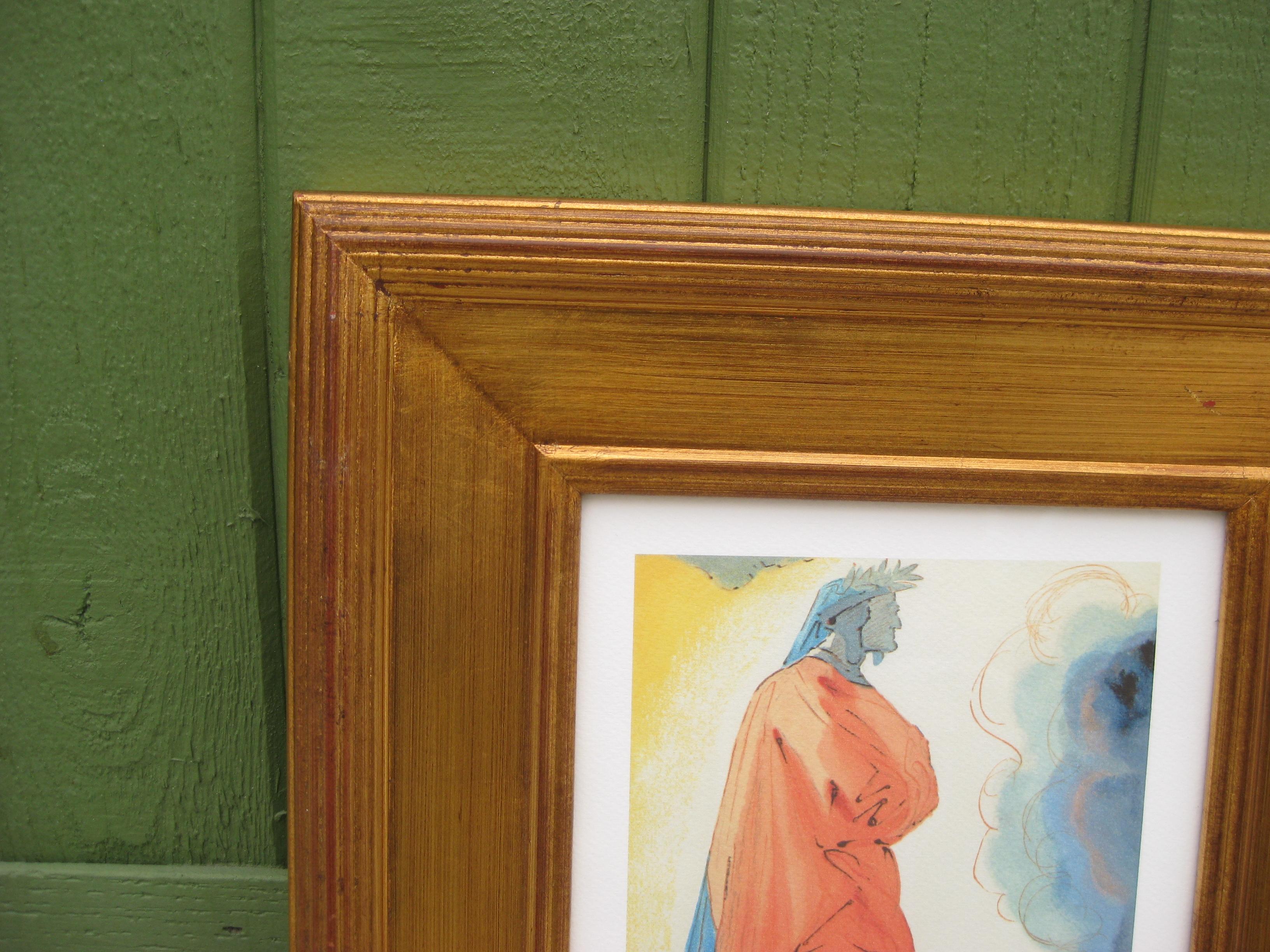 Salvador Dali La Divine Comedie de Dante Fine Art Museum Giclee Print Framed im Zustand „Gut“ im Angebot in San Diego, CA