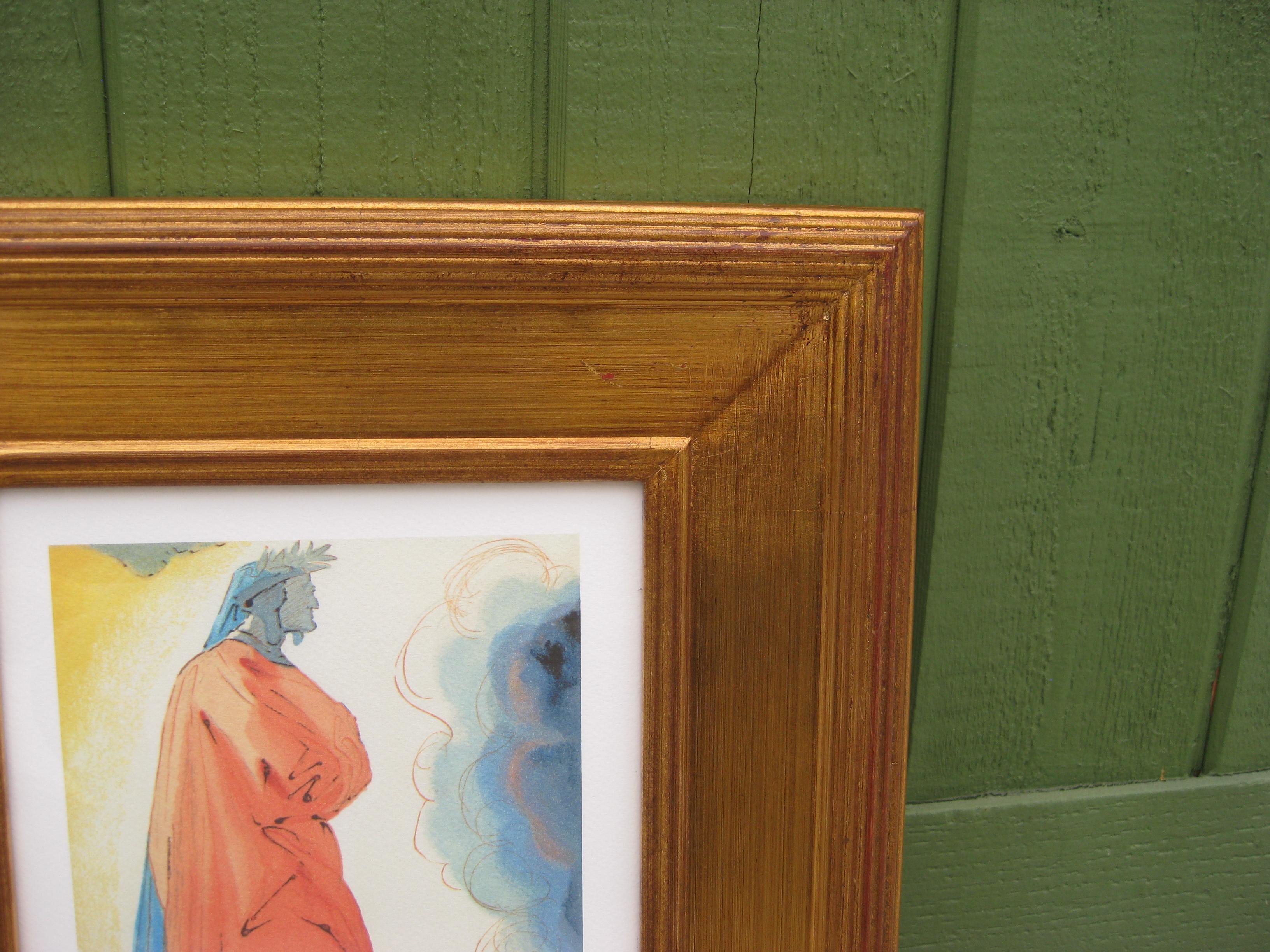 Salvador Dali La Divine Comedie de Dante Fine Art Museum Giclee Print Framed (21. Jahrhundert und zeitgenössisch) im Angebot