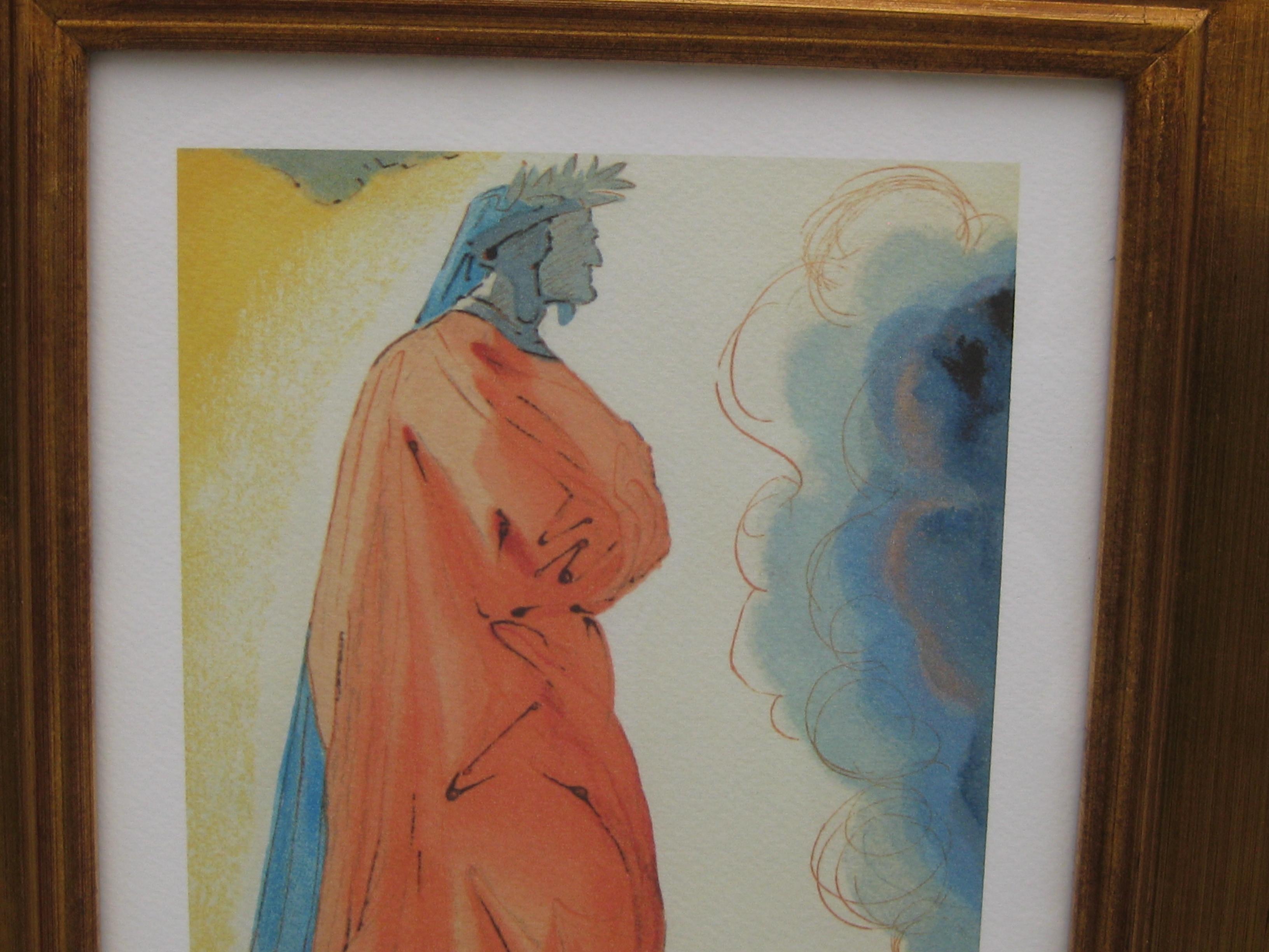 Salvador Dali La Divine Comedie de Dante Fine Art Museum Giclee Print Framed im Angebot 1