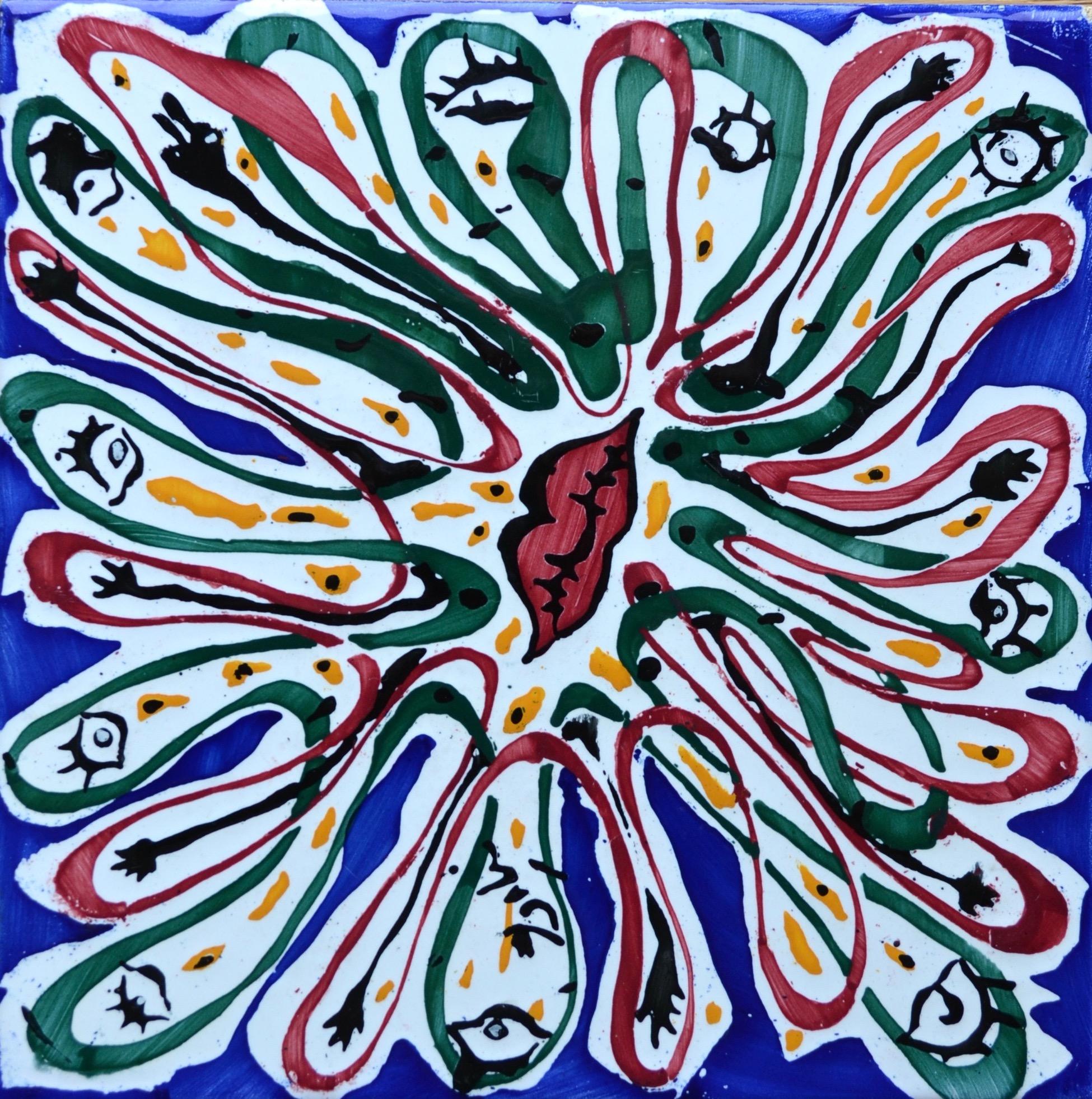 Spanish Salvador Dali “La Suite Catalane” Set of 6 Dali Tiles, 1954