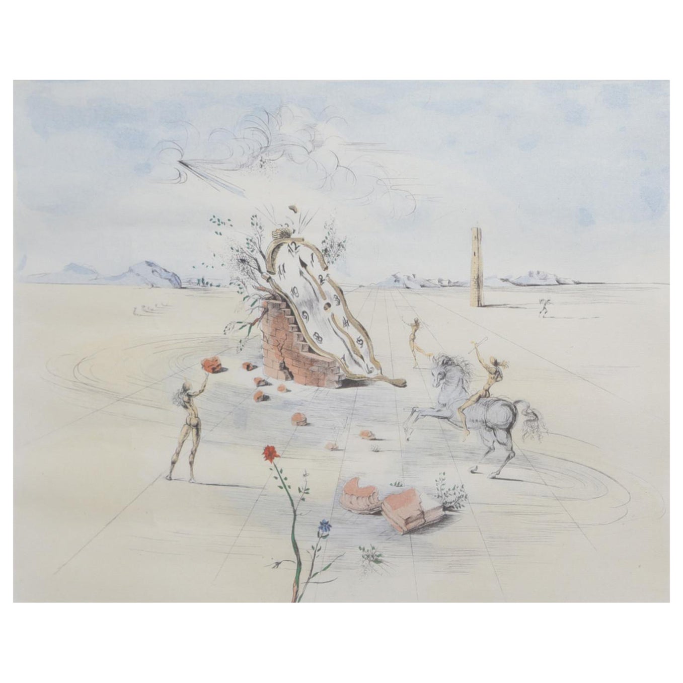 Salvador Dali „Le Cavalier Cosmique“  Ätzen