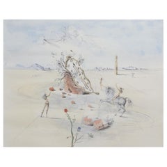 Salvador Dali "Le Cavalier Cosmique"  Etching