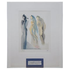 Salvador Dali Le Ciel de Venus Divine Comédie Gravure sur bois Paradis 9