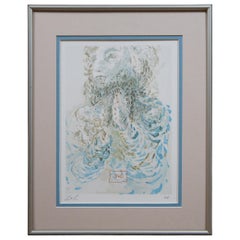 Salvador Dali Le Prescience Divine Comedy Wood Engraving Portrait Paradise 17