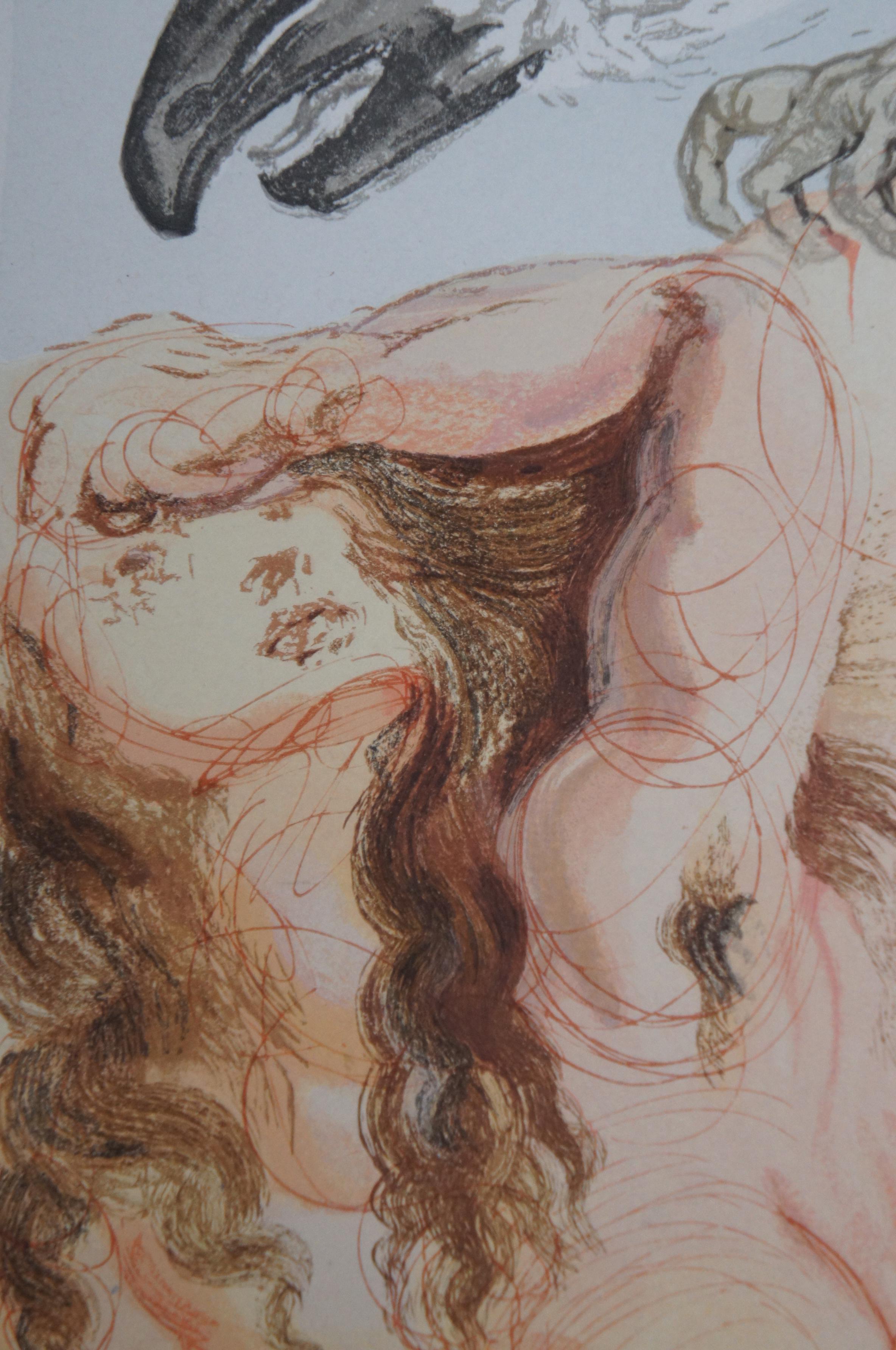 Salvador Dali Le Songe Divine Comedy Woodcut Engraving Nude Purgatory 9 4