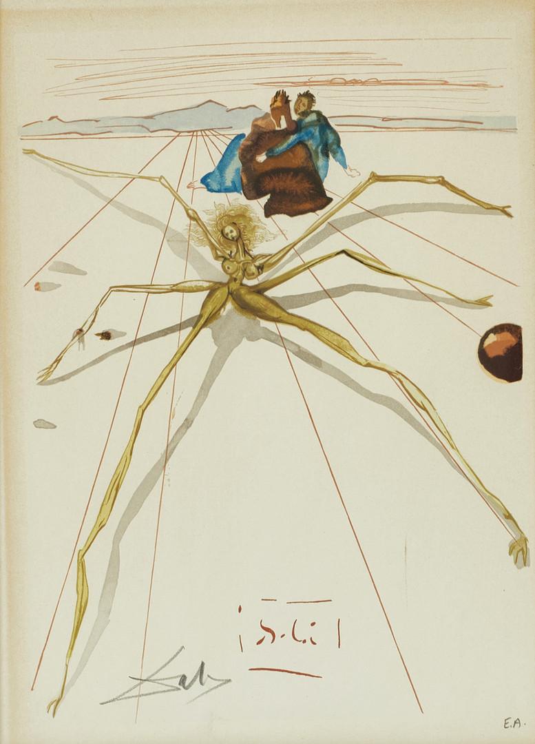 Salvador Dali Signed Purgatory Canto - 3 For Sale on 1stDibs