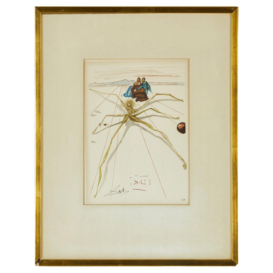 Salvador Dalí Leaving the Level of Anger (Purgatory: Canto 17) Signed For Sale