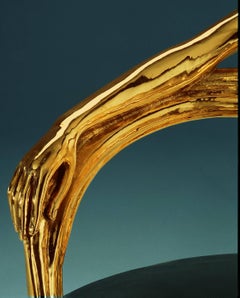 Salvador Dalí Leda Armchair Sculpture in Polished Brass, Spain