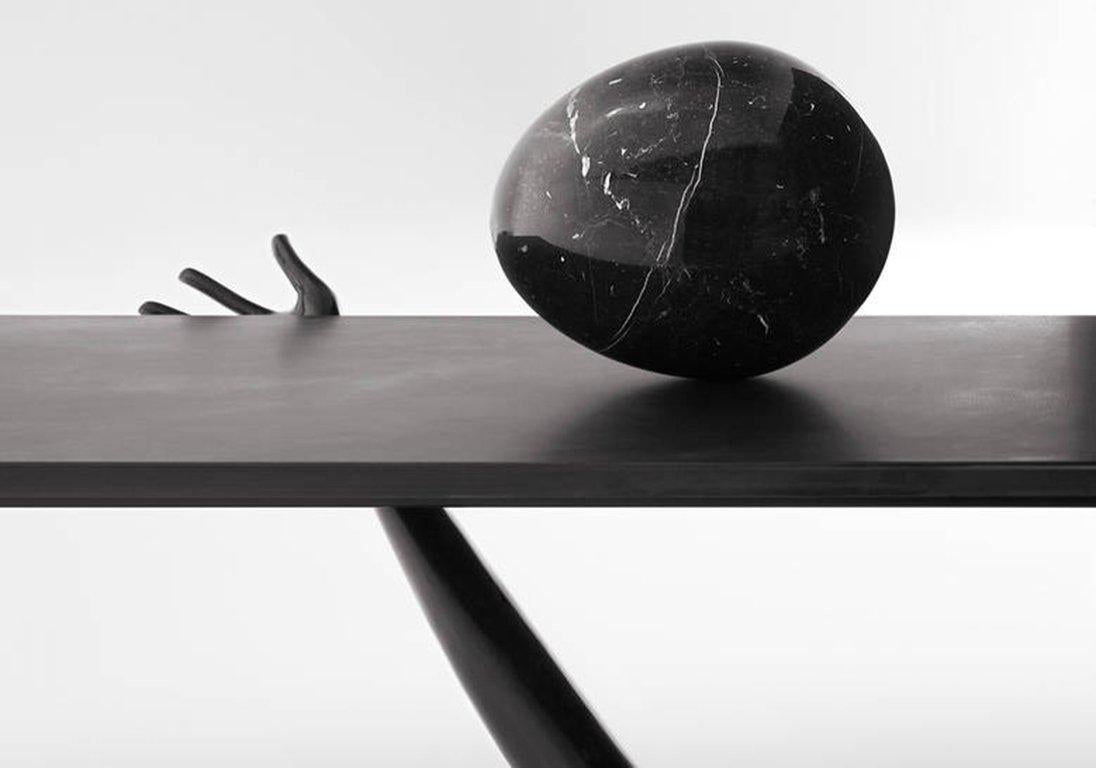 Contemporary Salvador Dali Leda Low Table, Limited Edition Black Label Sculpture by BD For Sale