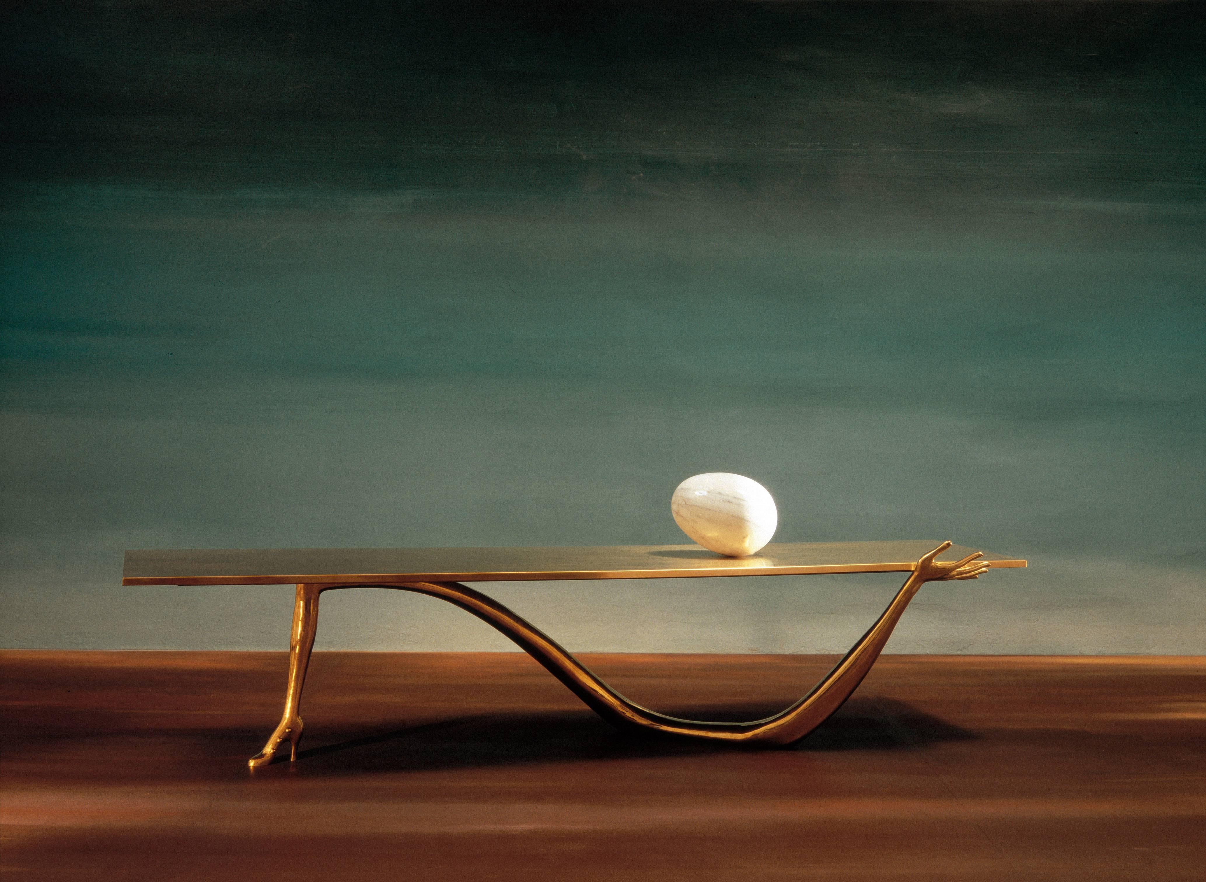 Salvador Dali Leda Low Table, Sculpture, Black Label Limited Edition In Good Condition In Barcelona, Barcelona