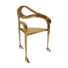 Salvador Dalí "Leda" Sculptural Chair from “Femme à tête de roses” Painting
