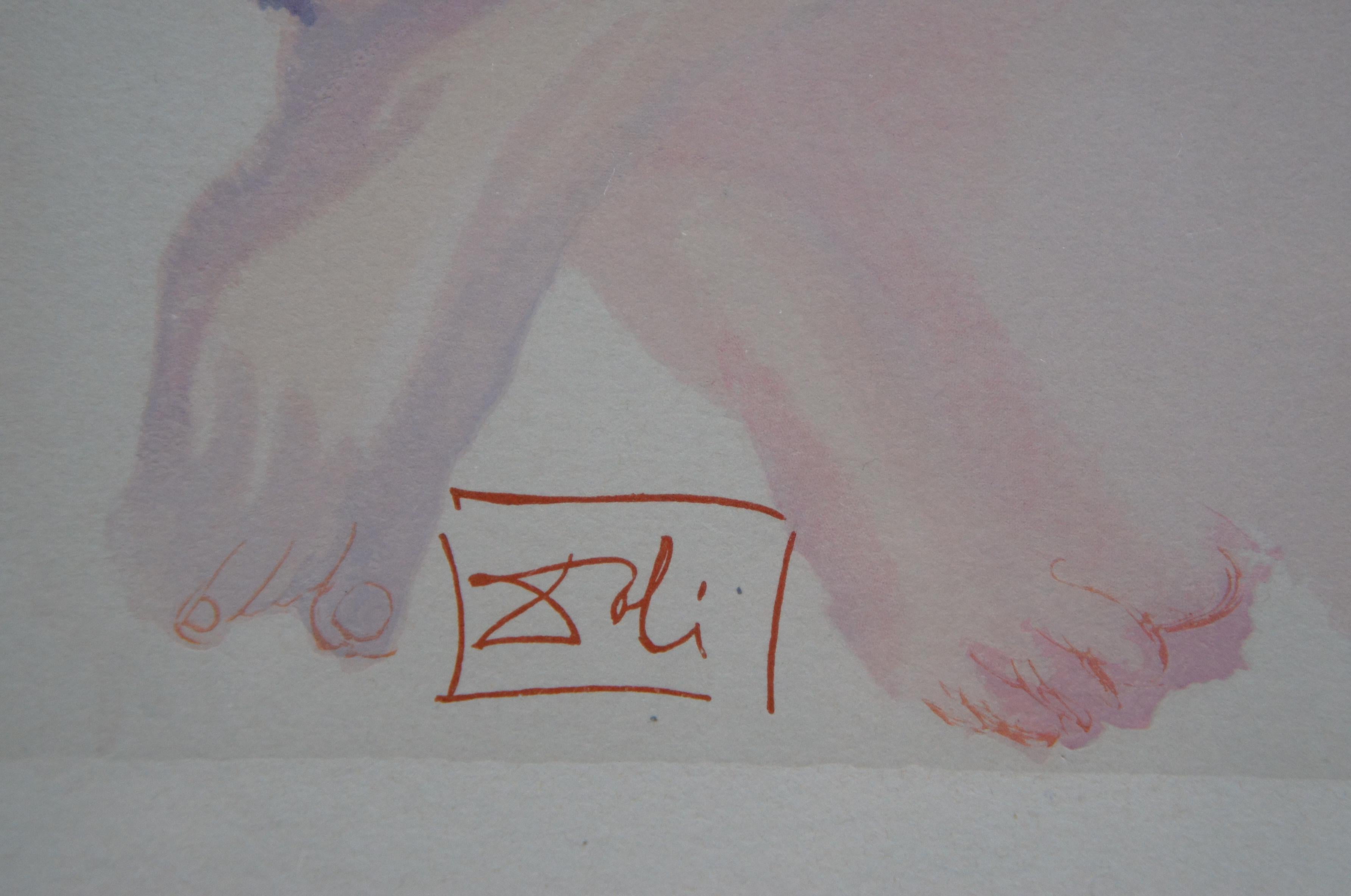 Salvador Dali Les Indolents Nude Divine Comedy Woodcut Engraving Purgatory 3  5