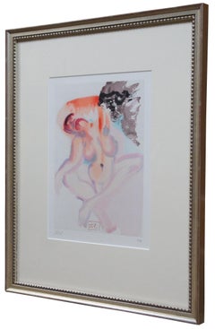 Salvador Dali Les Indolents Nude Divine Comedy Woodcut Engraving Purgatory 3