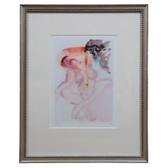 Salvador Dali Les Indolents Nude Divine Comedy Woodcut Engraving Purgatory 3 