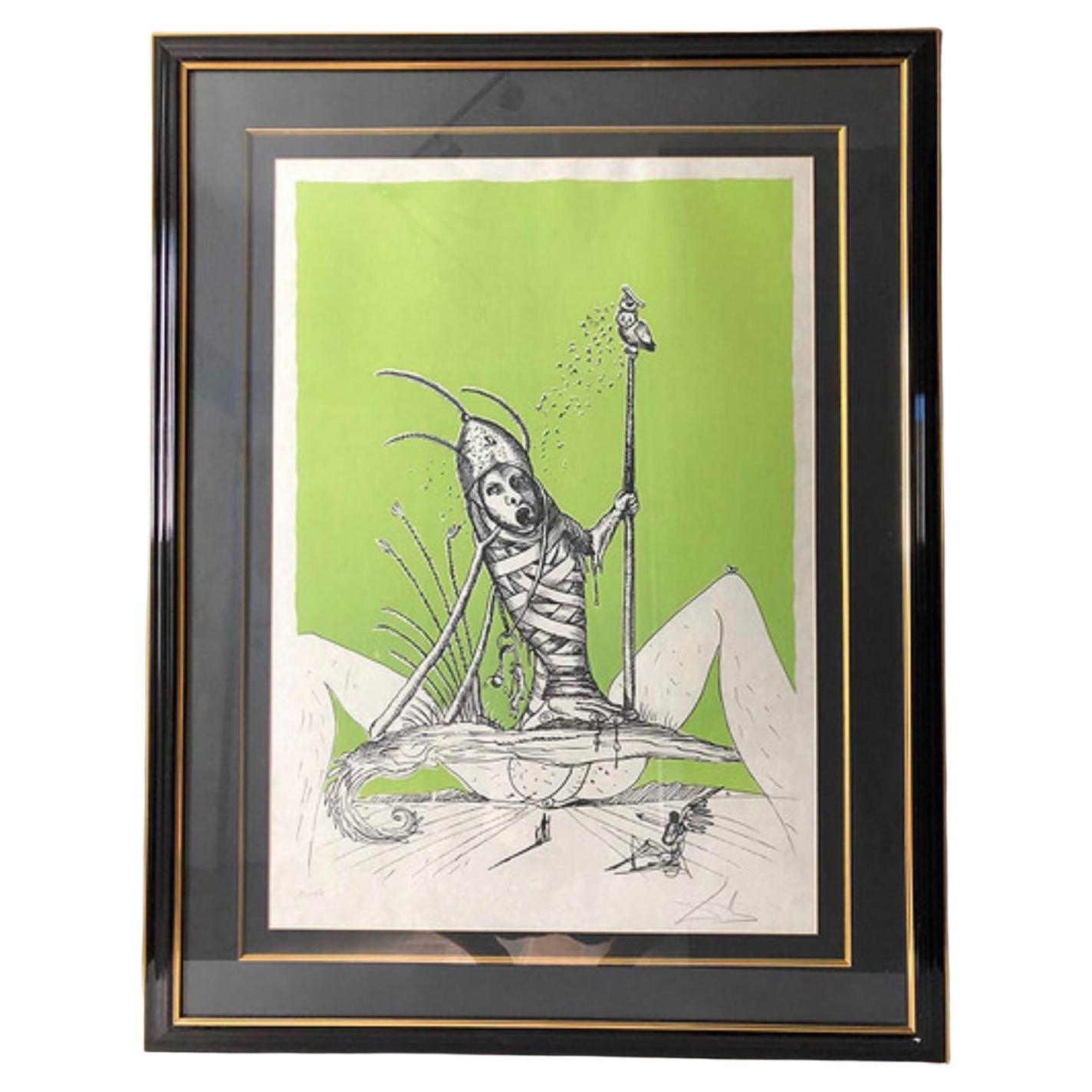 Salvador Dali, Les Songes Drolatiques, lithographie signée à la main en vente