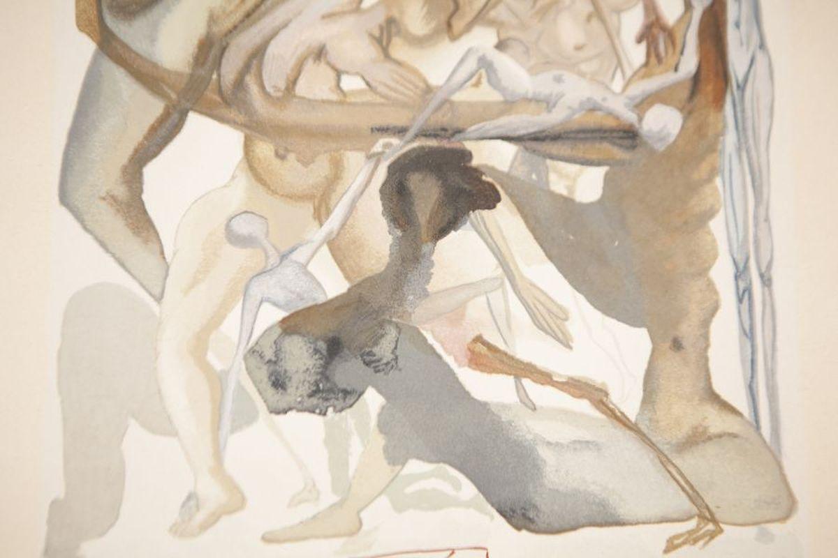 Carta Litografia di Salvador Dalì del XX secolo - Firmata a matita su carta in vendita