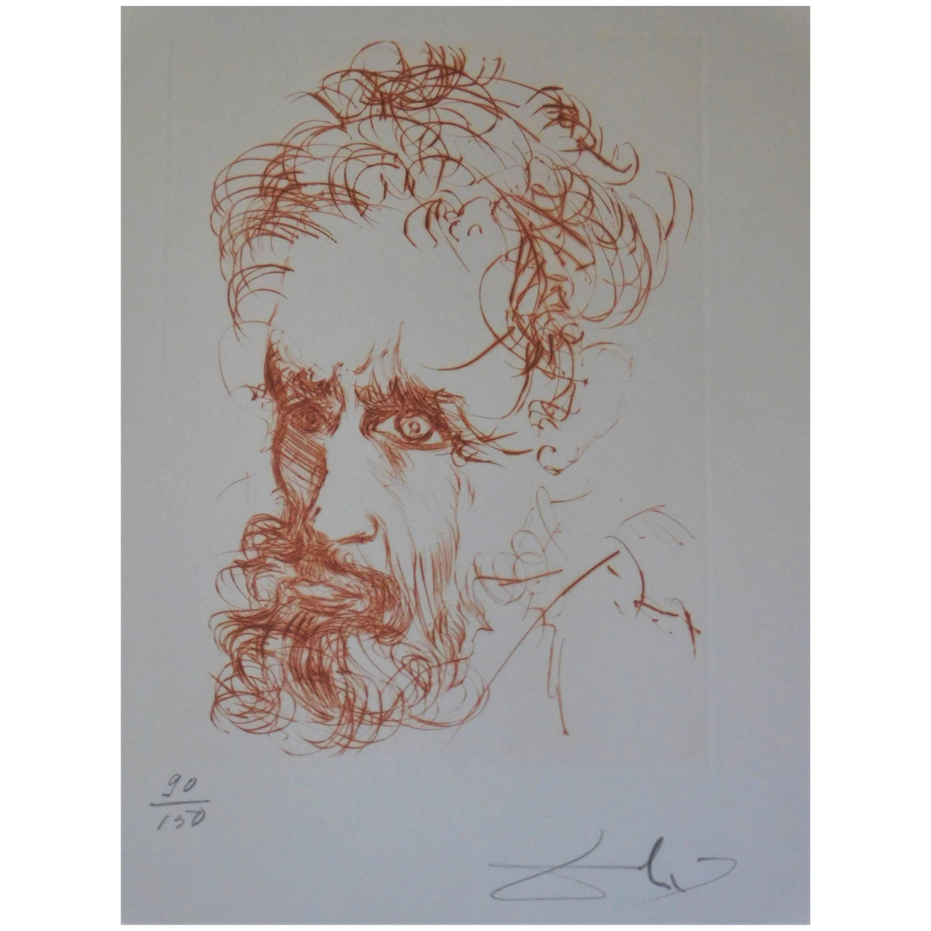 Salvador Dali "Michelangelo" Hand Signed Limited Edition Print
