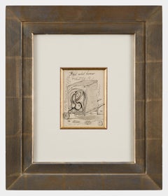 Flesh Wheel Barrow by Salvador Dalí - Drawing, Ink on paper, Surrealist art