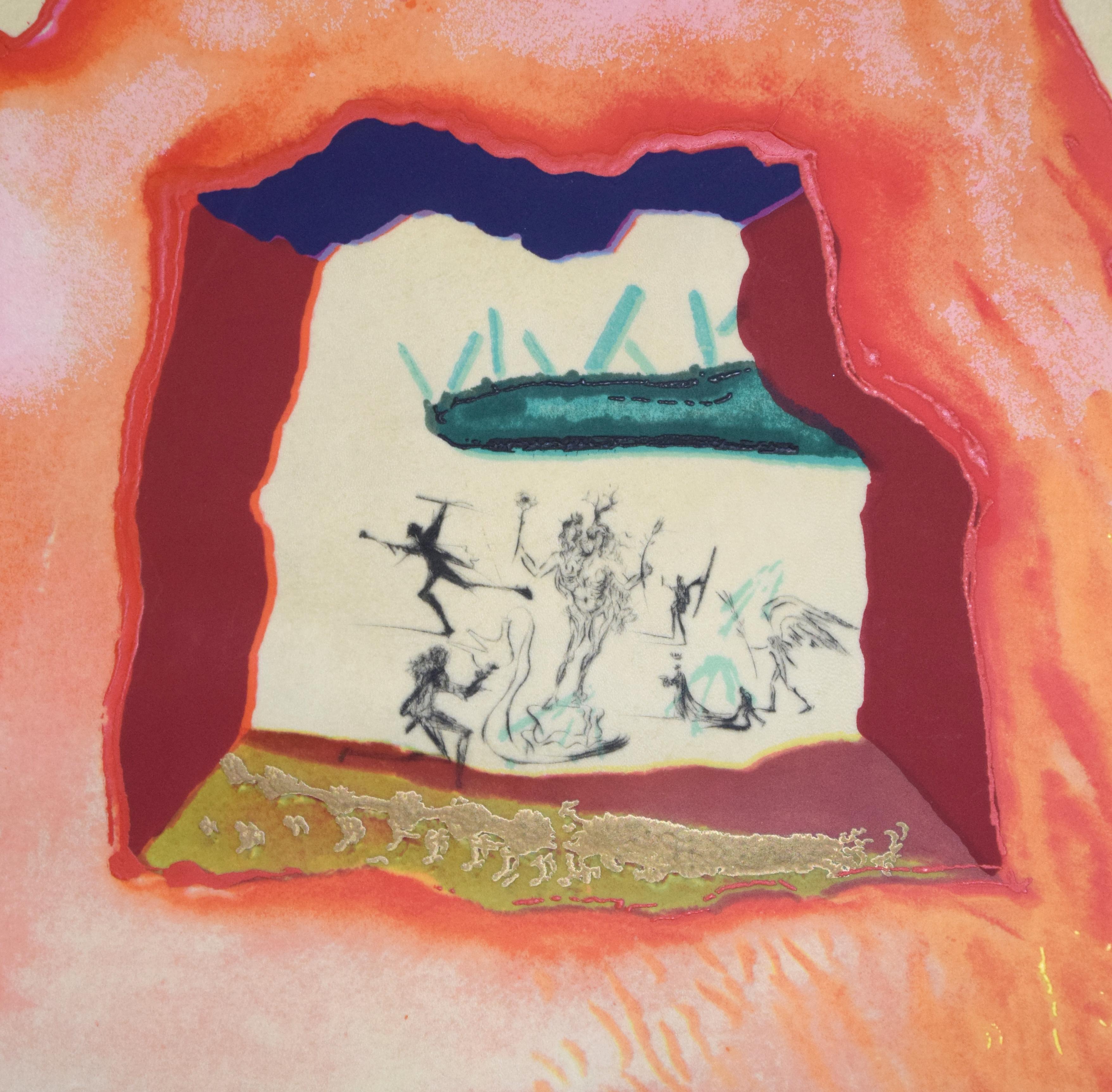 Le Creuset Philosophal - Original Mixed Media by Salvador Dalì - 1976 - Modern Mixed Media Art by Salvador Dalí