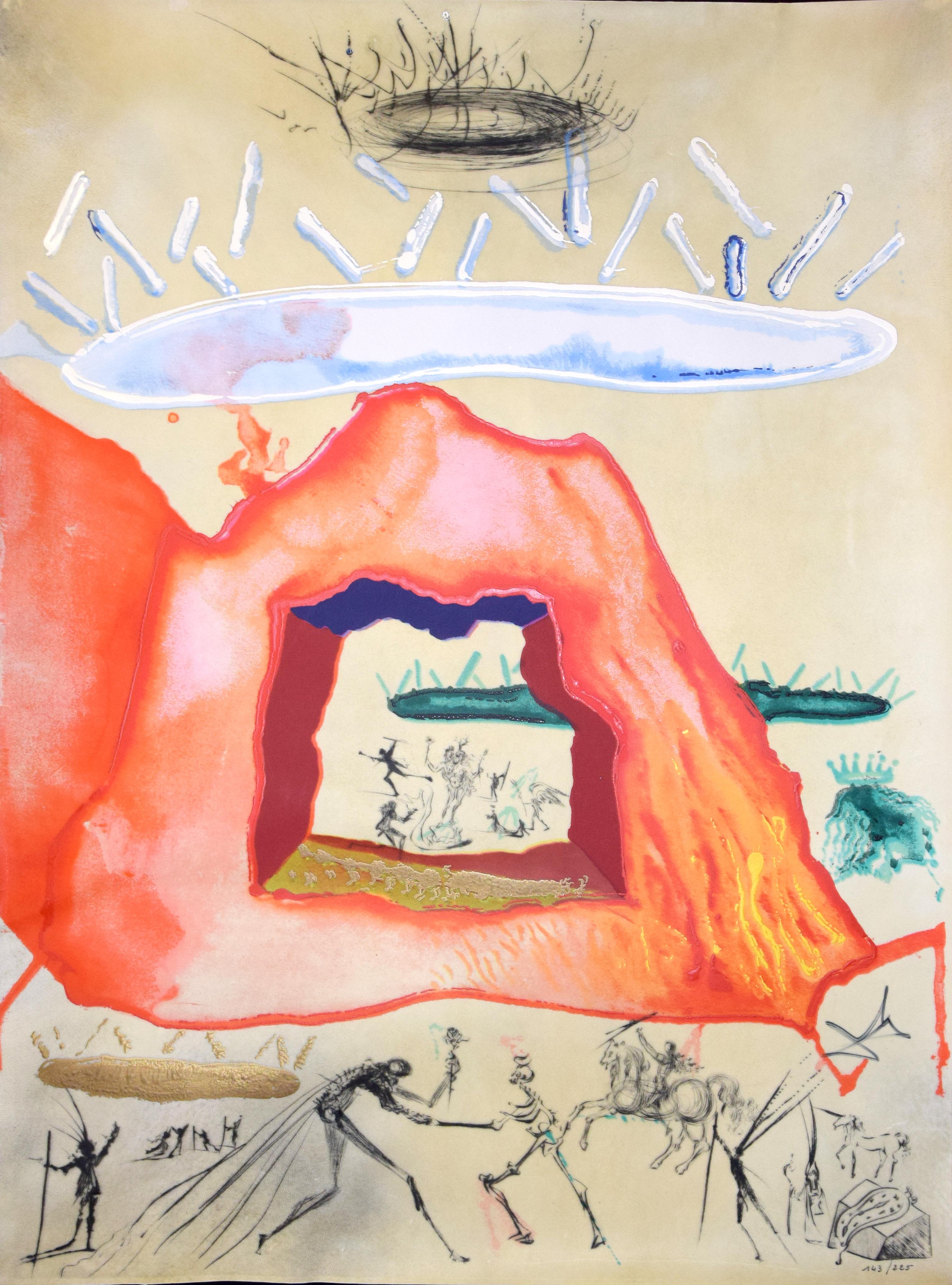 Le Creuset Philosophal - Original Mixed Media by Salvador Dalì - 1976 - Mixed Media Art by Salvador Dalí