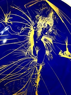 Vénus - Porcelaine de Limoges bleue et or