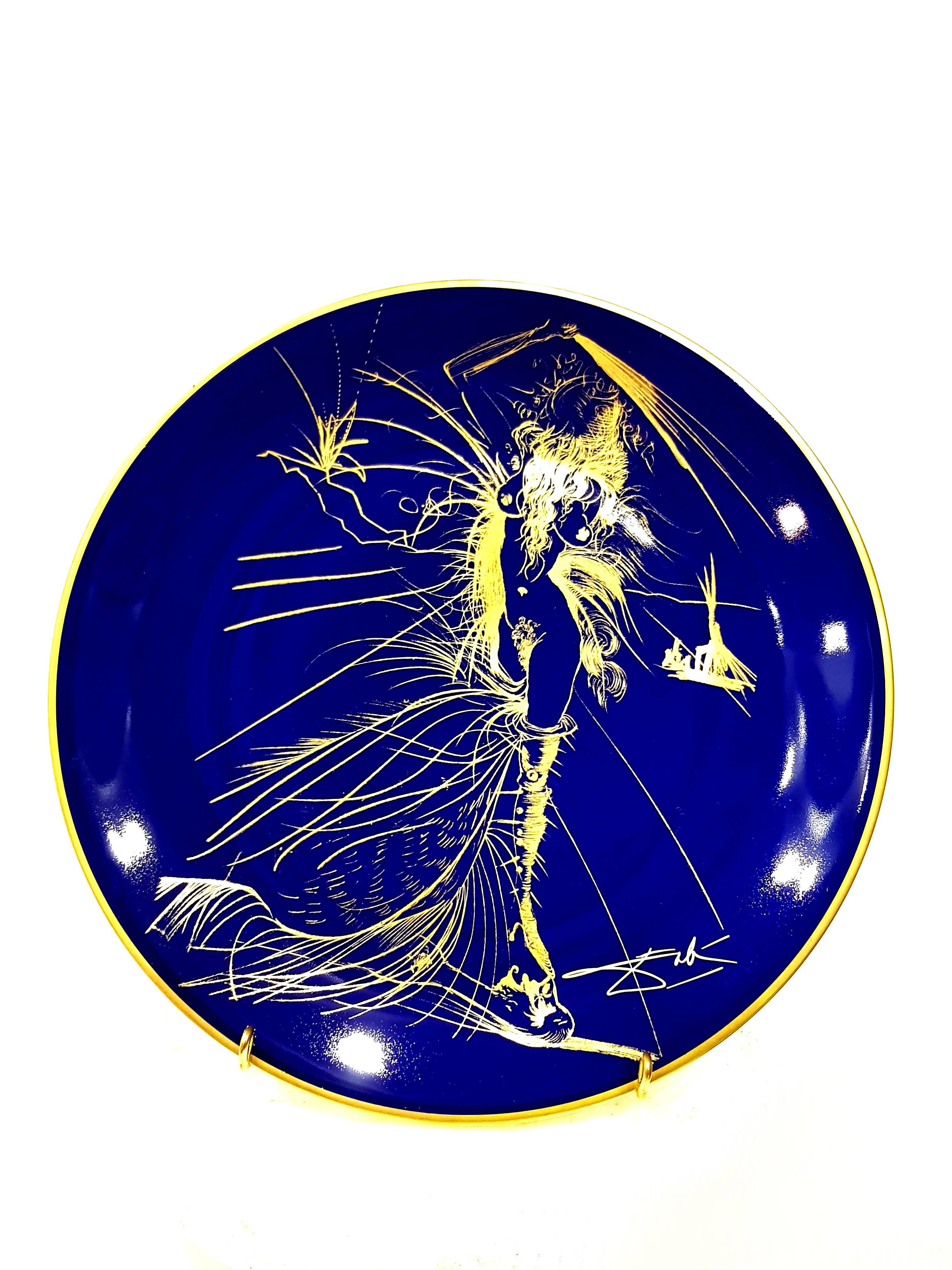 Venus - Limoges Porcelain Blue and Gold