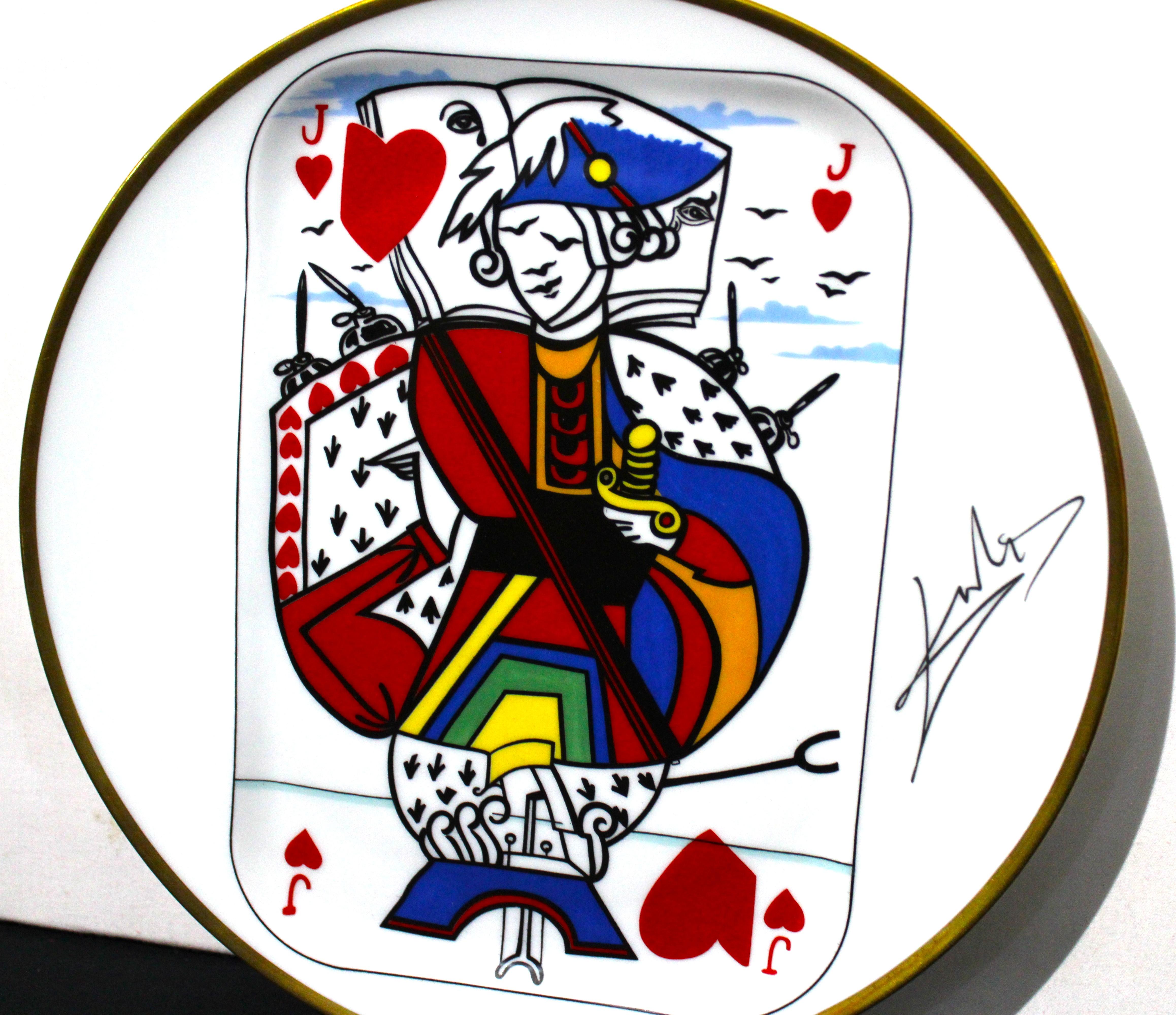 Salvador Dali, Carte a Jouer Five Plates 1967 from France For Sale 1
