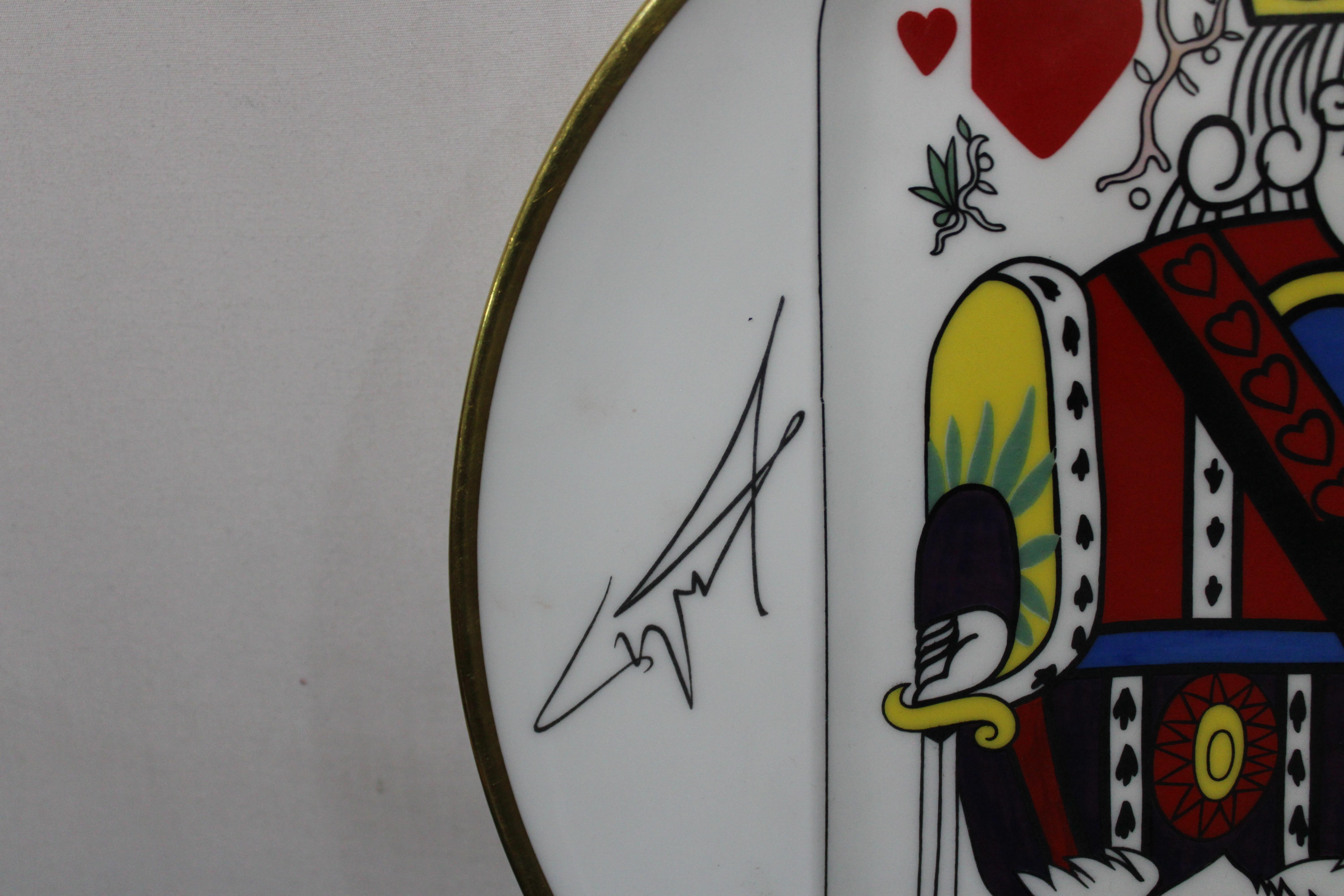 Salvador Dali, Carte a Jouer Five Plates 1967 from France For Sale 1