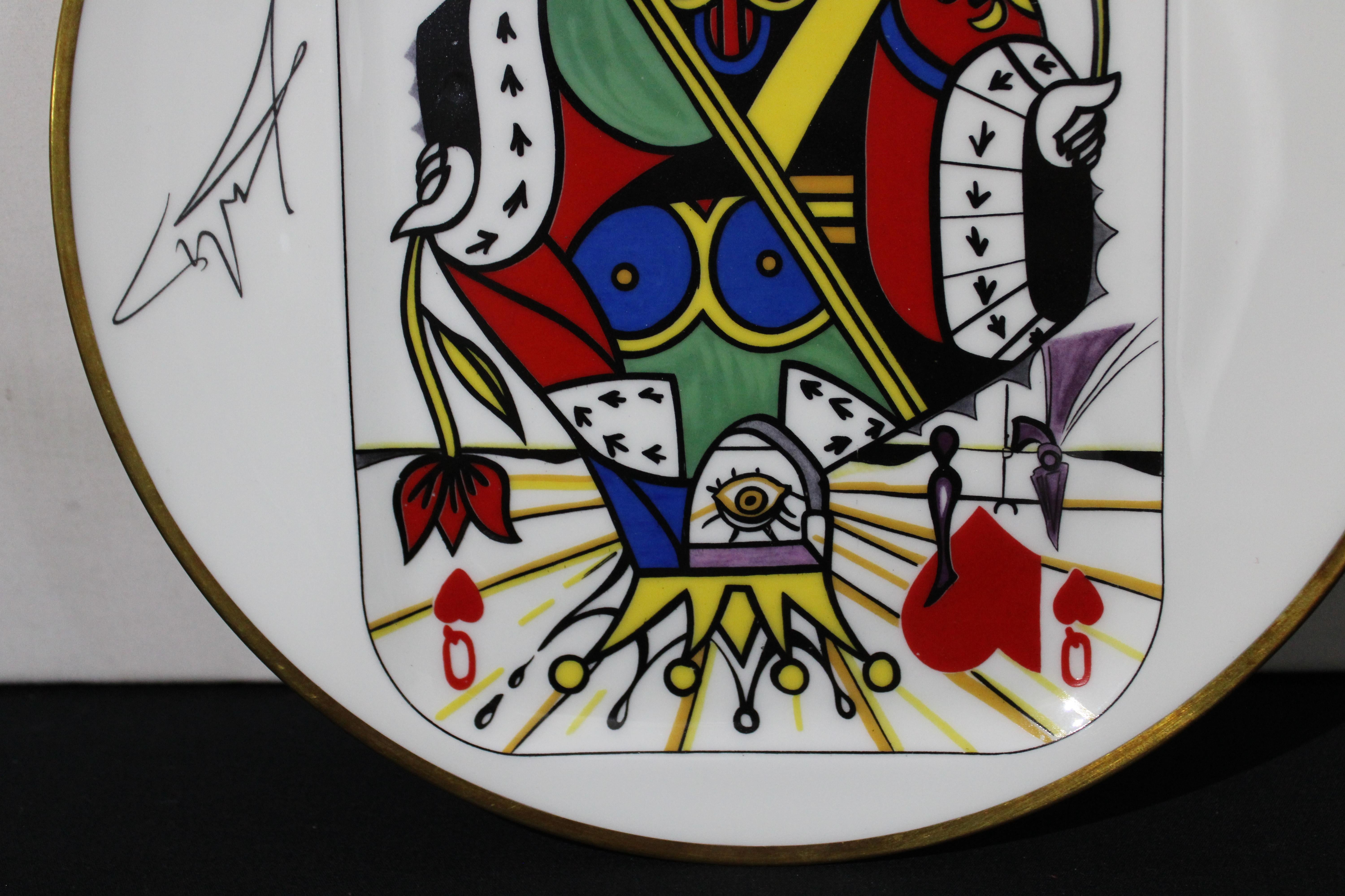 Salvador Dali, Carte a Jouer Five Plates 1967 from France For Sale 1