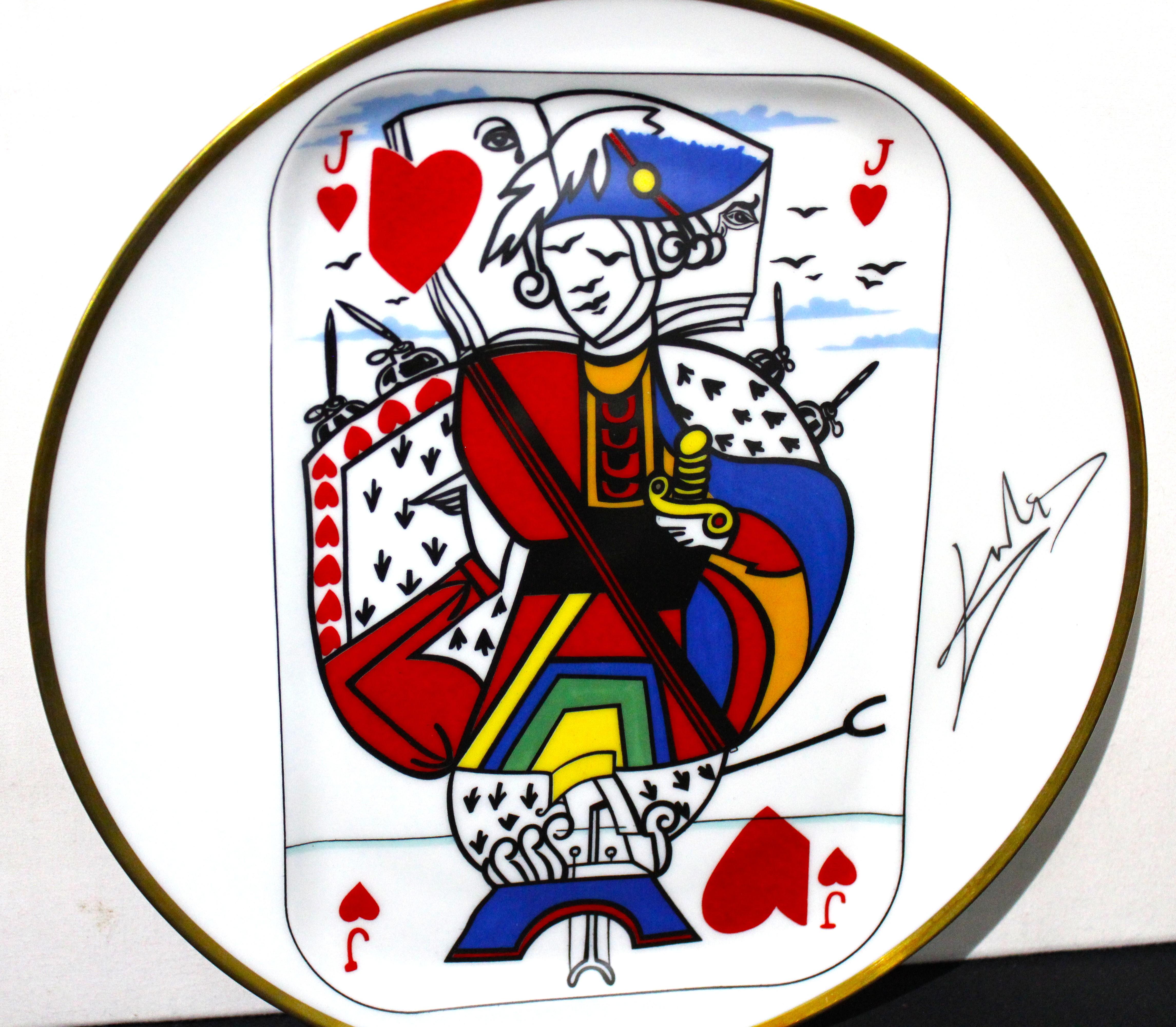 Salvador Dali, Carte a Jouer Five Plates 1967 from France For Sale 2