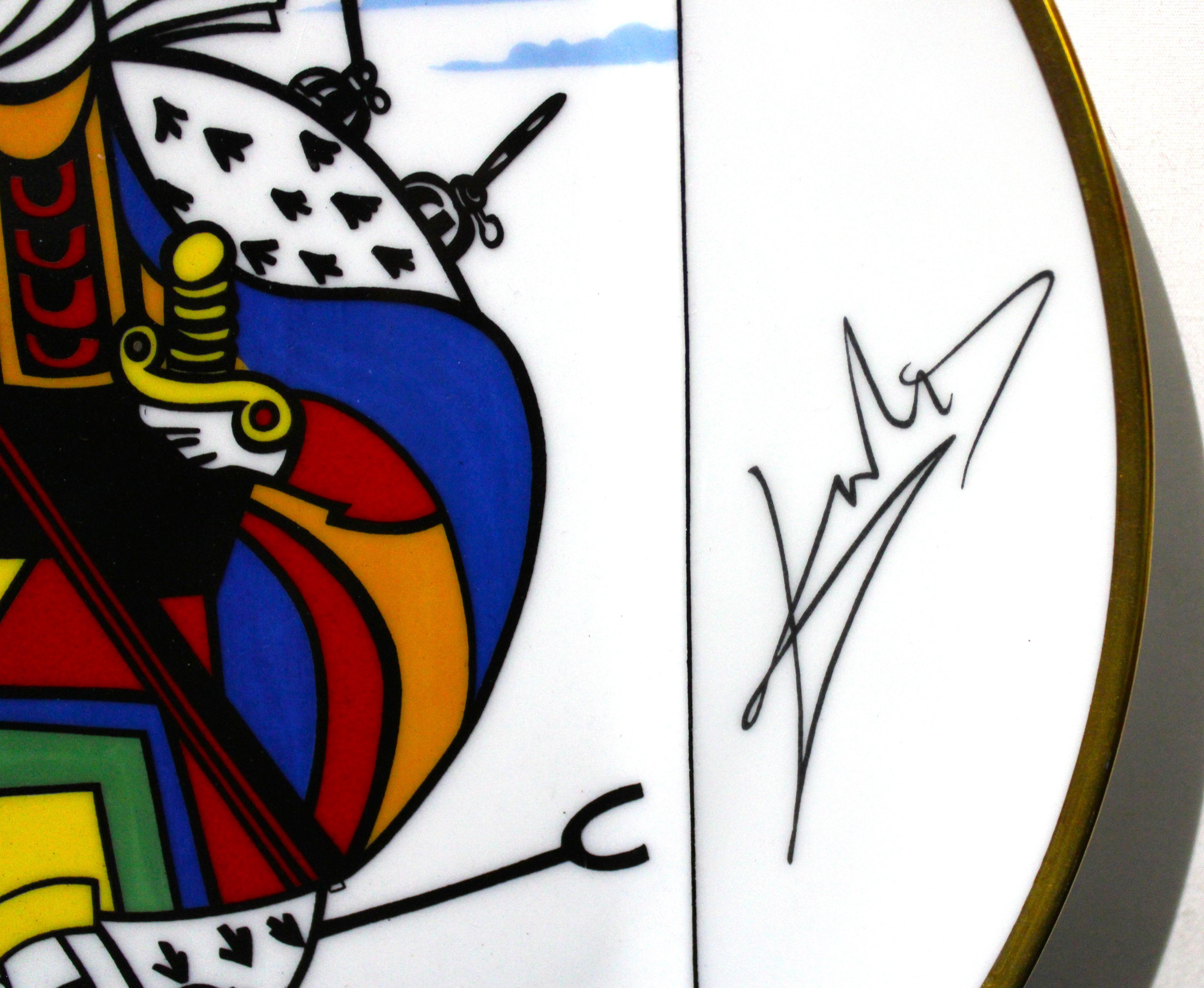 Salvador Dali, Carte a Jouer Five Plates 1967 from France For Sale 3