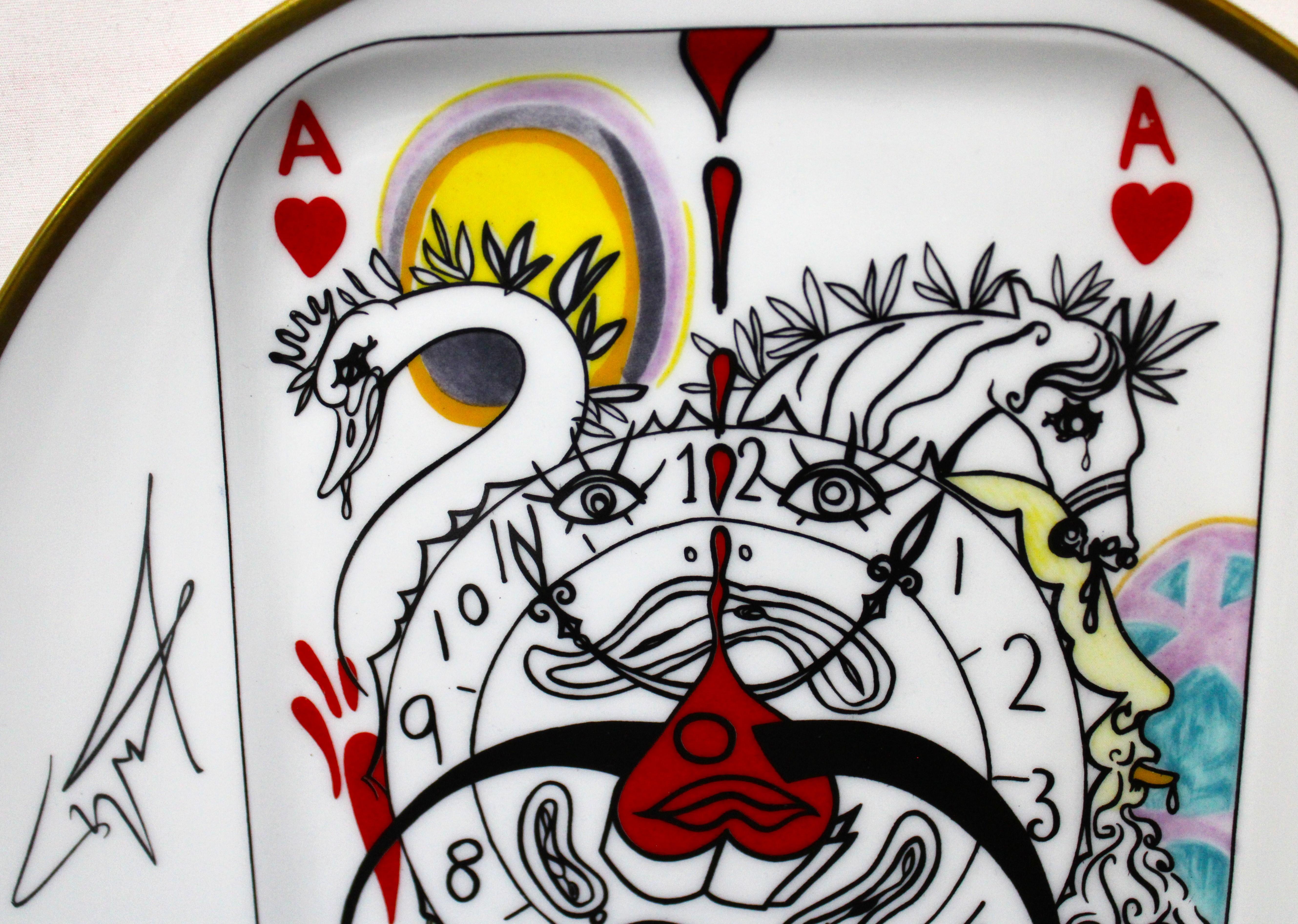 Salvador Dali, Carte a Jouer Five Plates 1967 from France For Sale 3