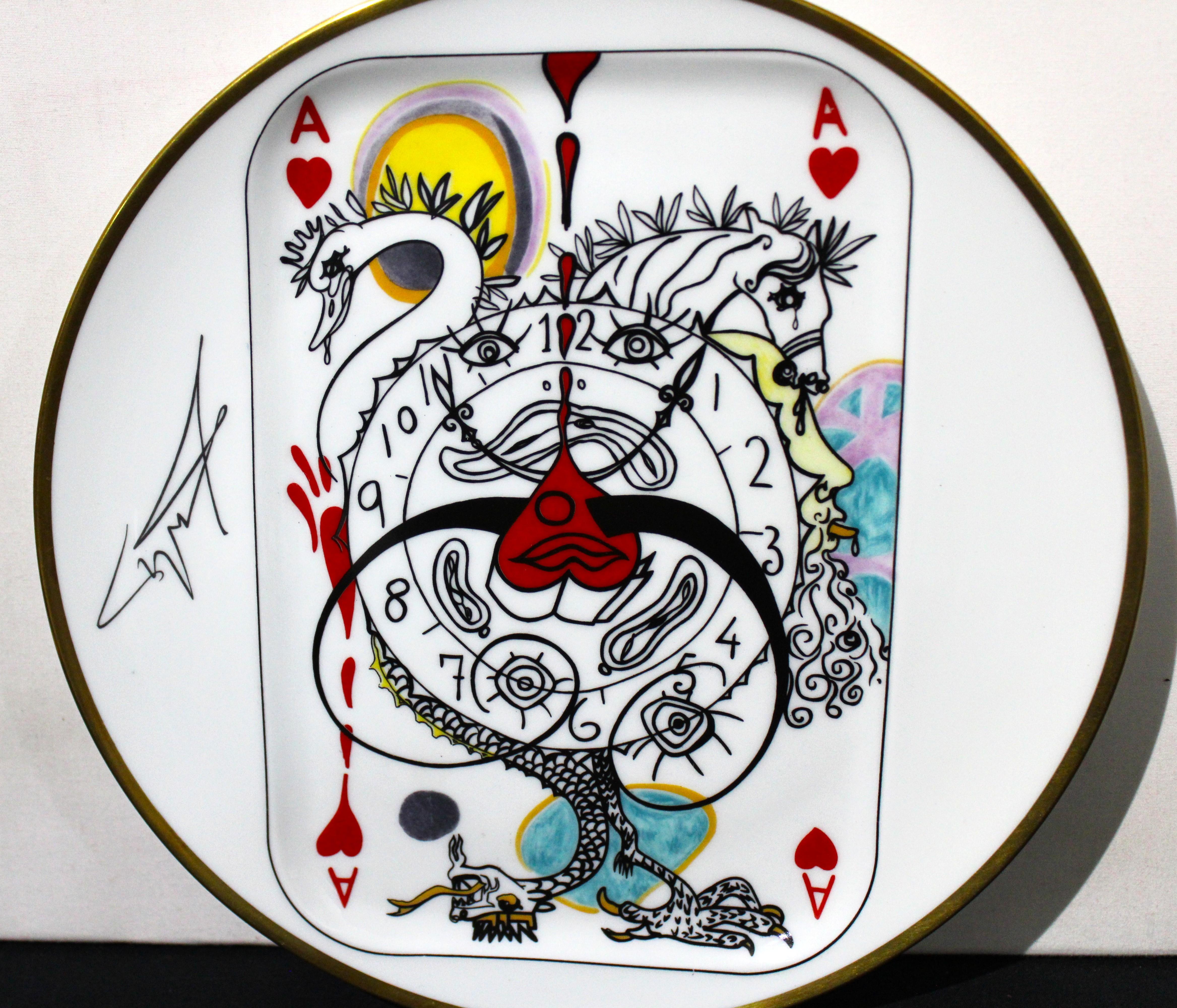 Salvador Dali, Carte a Jouer Five Plates 1967 from France For Sale 4