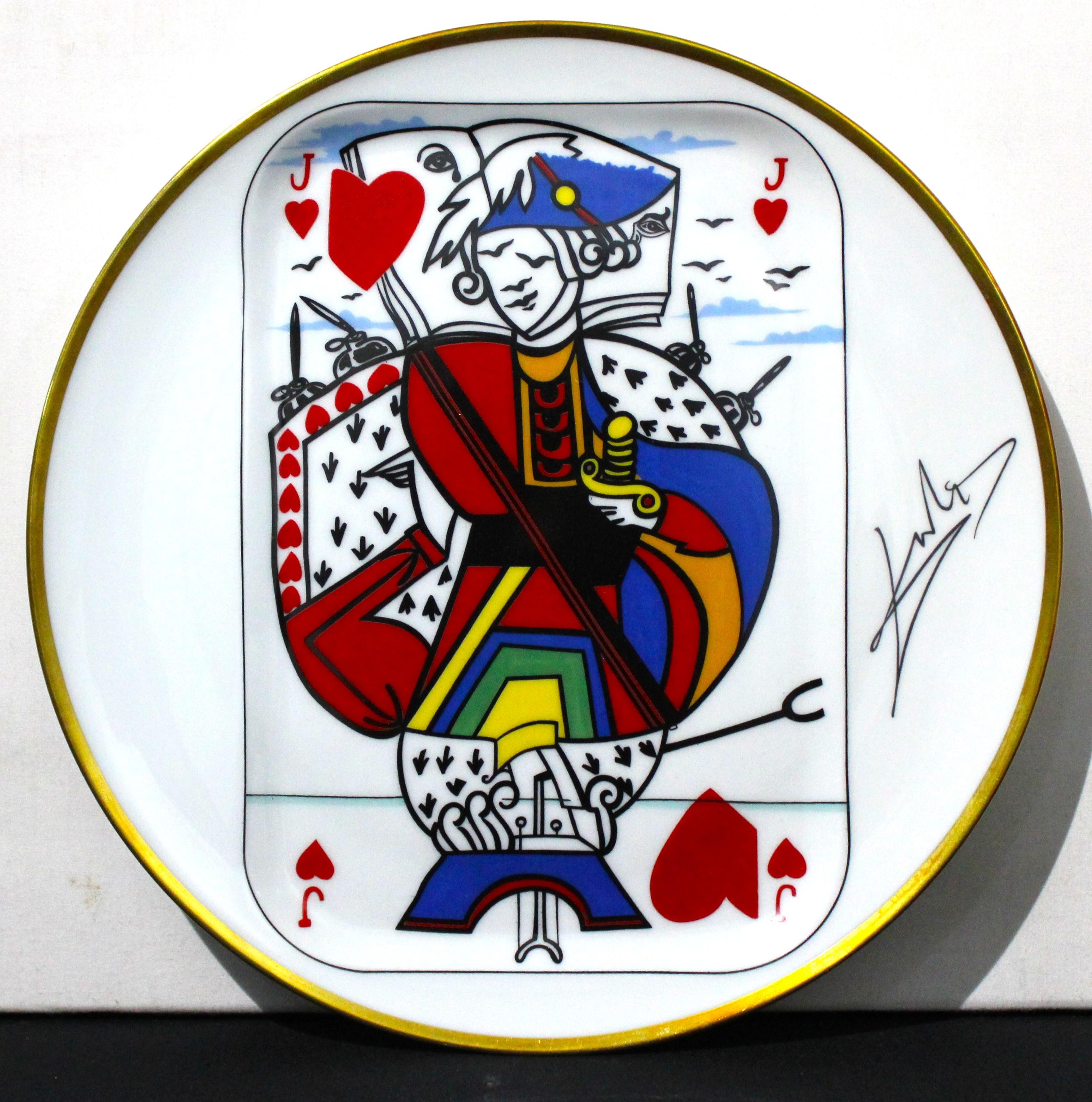 Salvador Dali, Carte a Jouer Five Plates 1967 from France