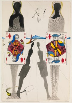 Le Terrain de croquet de la reine by Salvador Dalí