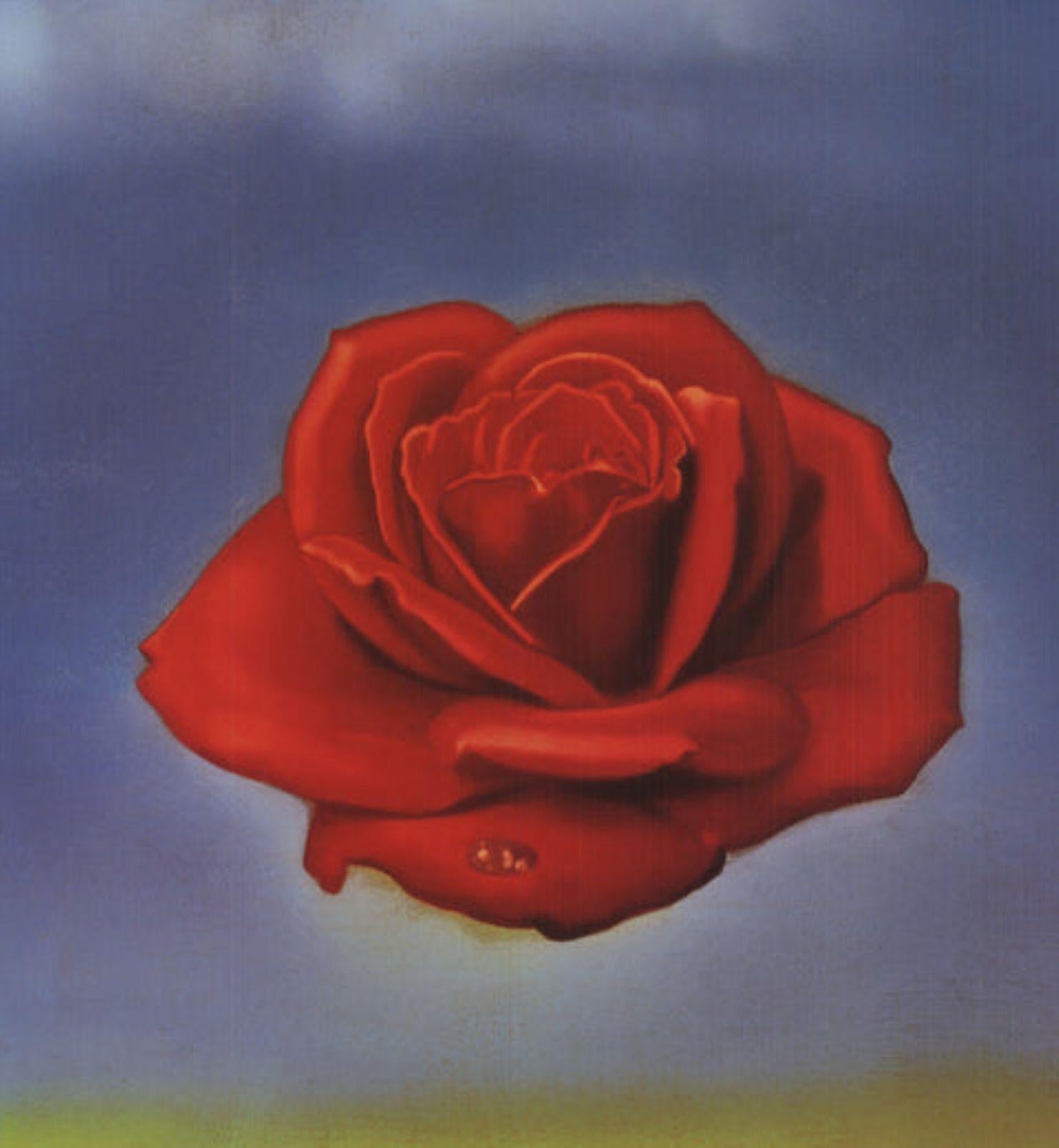 Meditative Rose By Salvador Dali (Schwarz), Figurative Painting, von Salvador Dalí