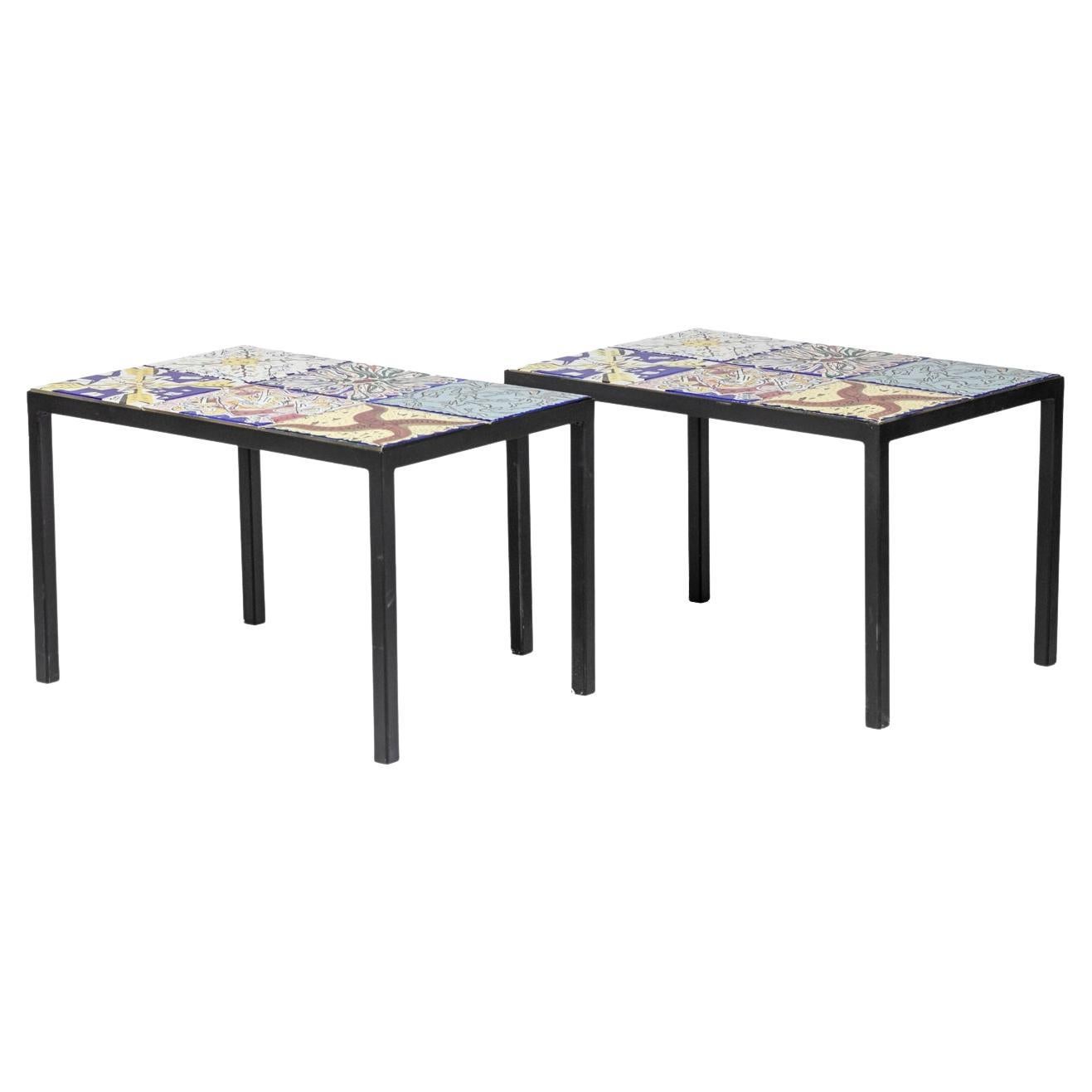 Salvador Dali, Pair of Side Tables, 1960s For Sale