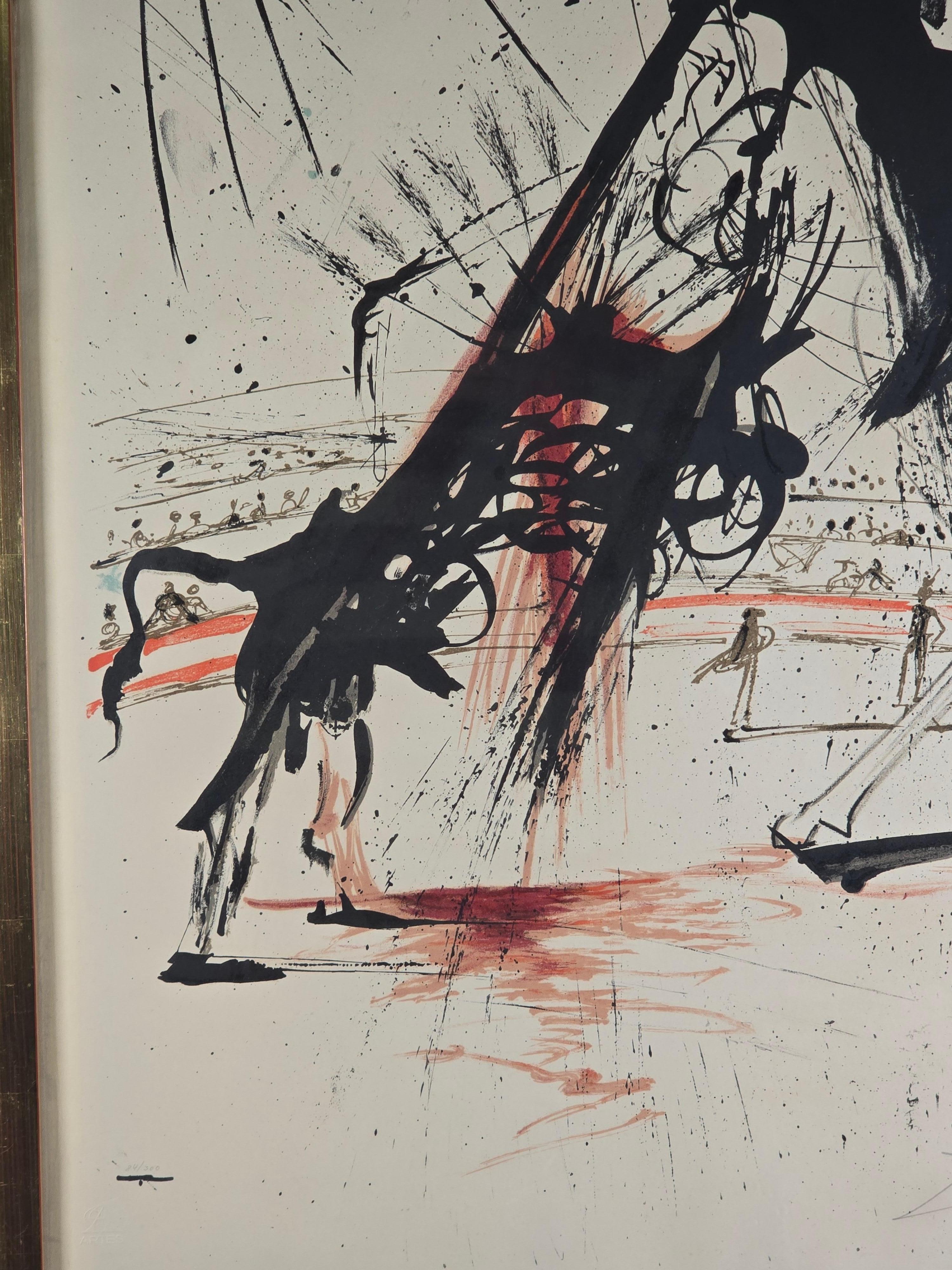 Mid-20th Century Salvador Dali 'Picador' Bullfight No. 5 Lithograph For Sale