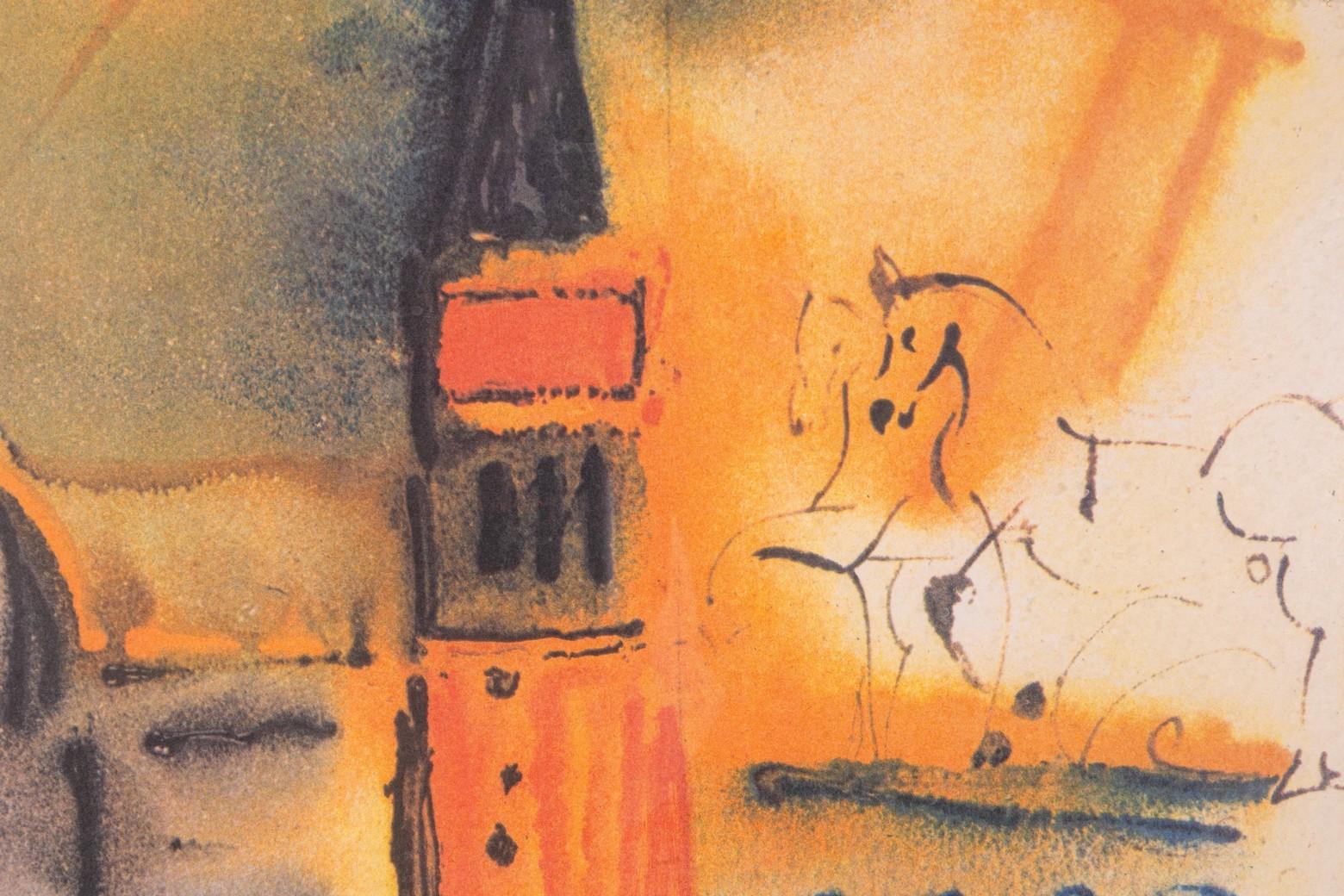 Salvador Dali Place Saint Marc A Venise (Homage to Venice) Signed Litho 160/195 3
