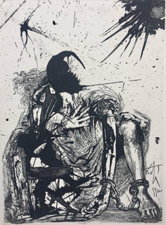 " SEGISMUNDO ENCADENADO" engraving painting