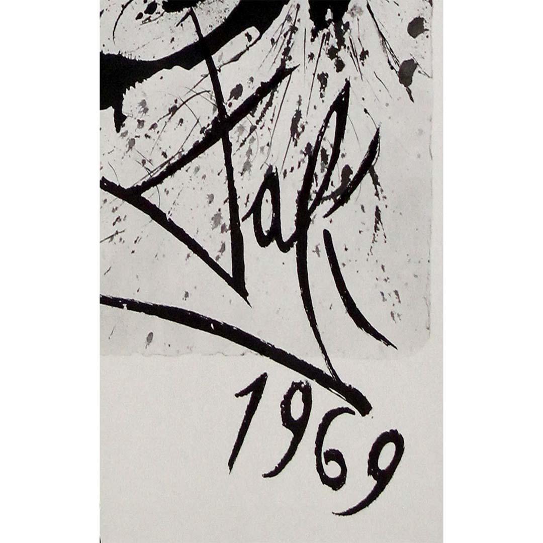 Affiche originale de Dali de 1970 - Paris Chemins de fer français en vente 1