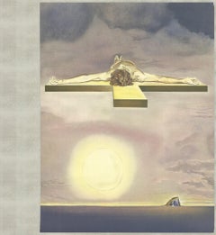 Lithographie du surréalisme du Christ de Gala, Salvador Dali, France, 1978