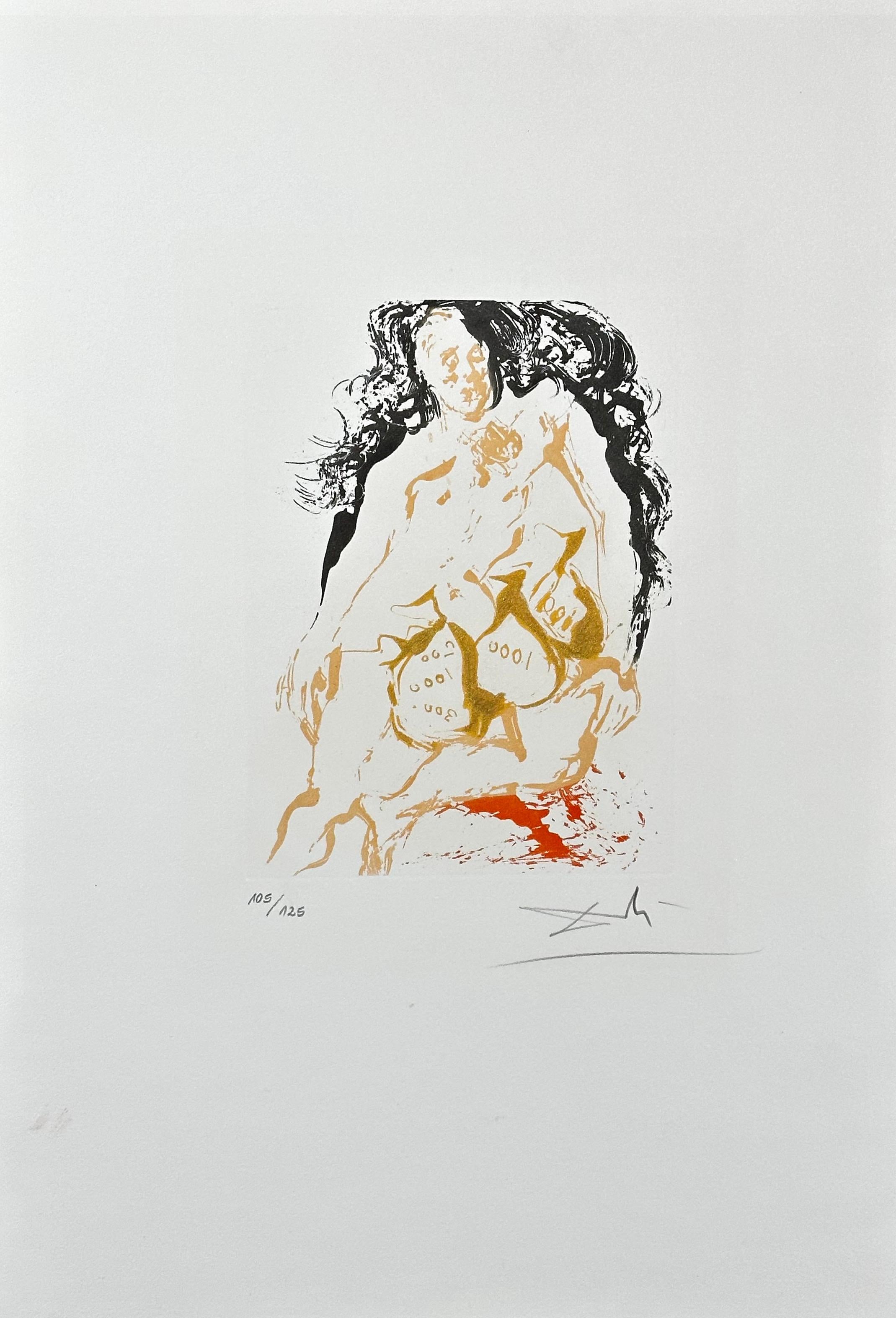 8 Todsünde (Surrealismus), Print, von Salvador Dalí