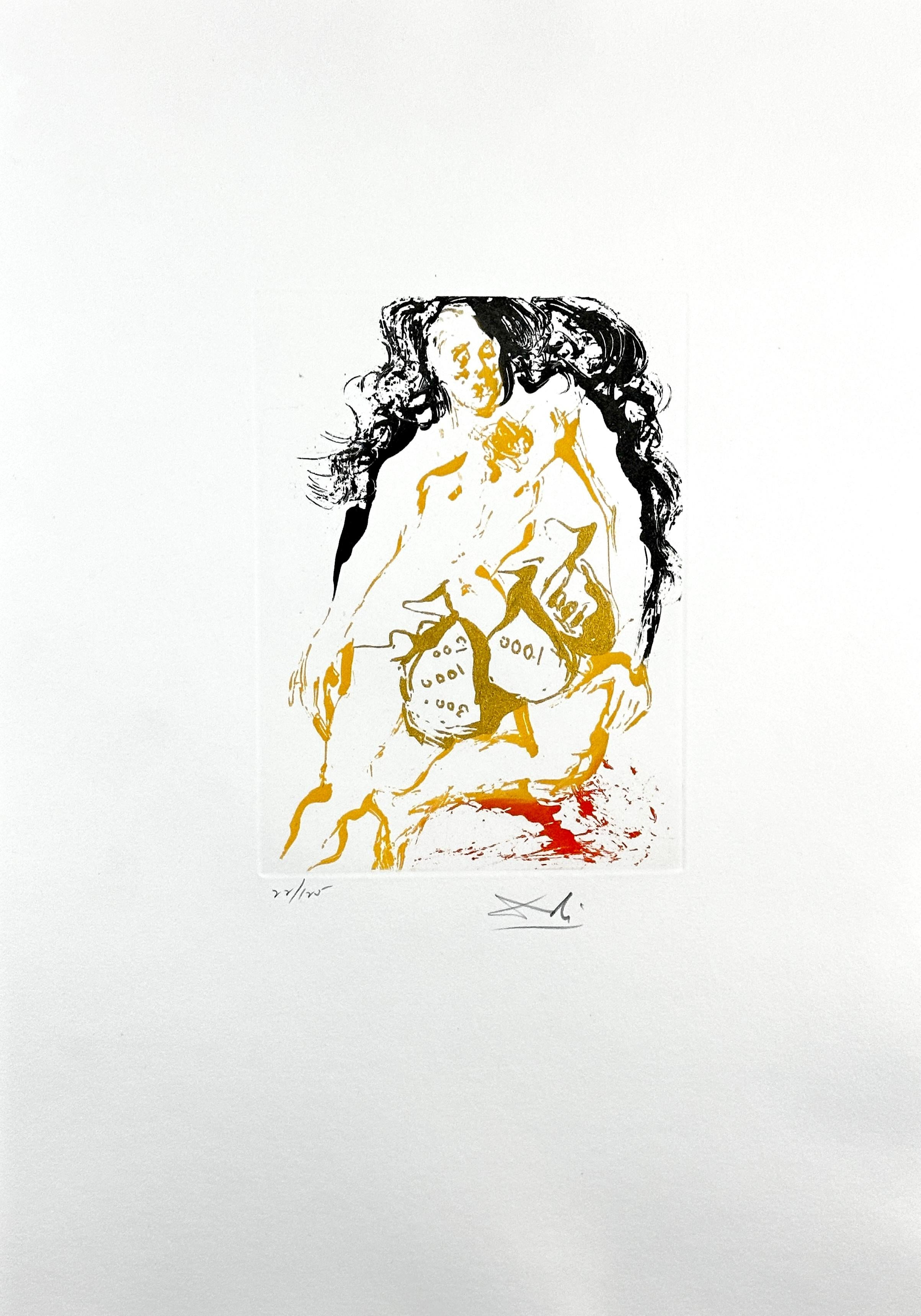 8 Sins mortels - Surréalisme Print par Salvador Dalí